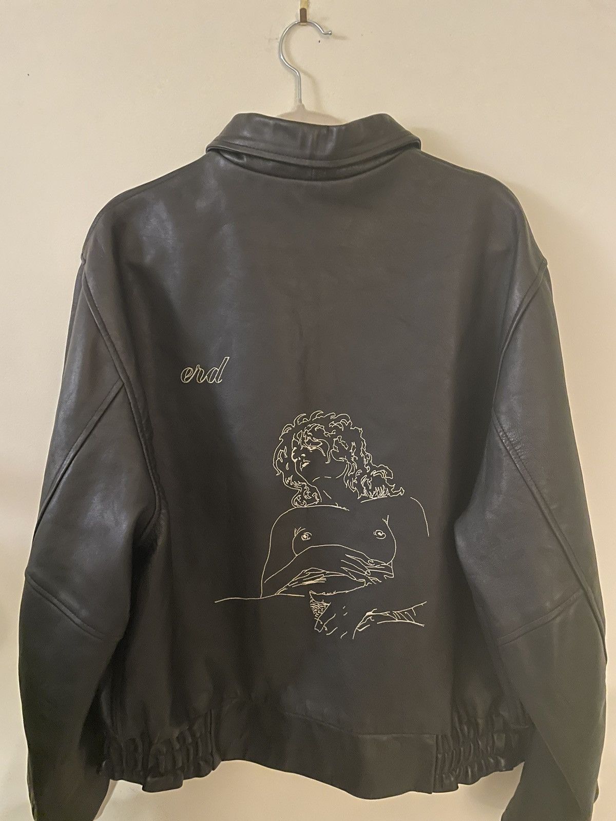 image of Enfants Riches Deprimes Ss23 Leather Jacket in Black, Men's (Size 2XL)