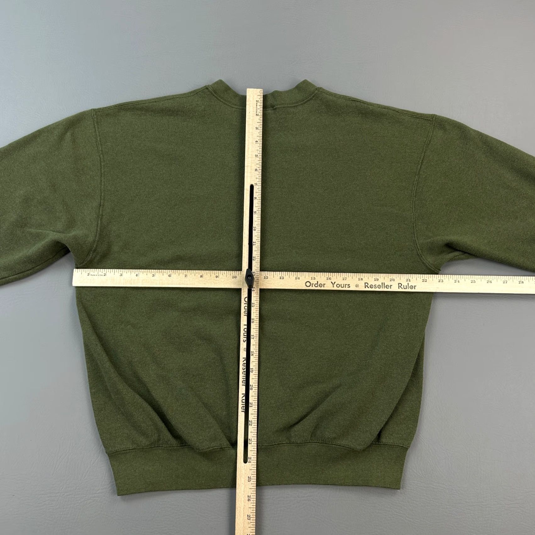 Olive VINTAGE USMC Sweatshirt Mens Large Olive Green USA Marine Corps Pullover Y2K Size US L / EU 52-54 / 3 - 7 Thumbnail