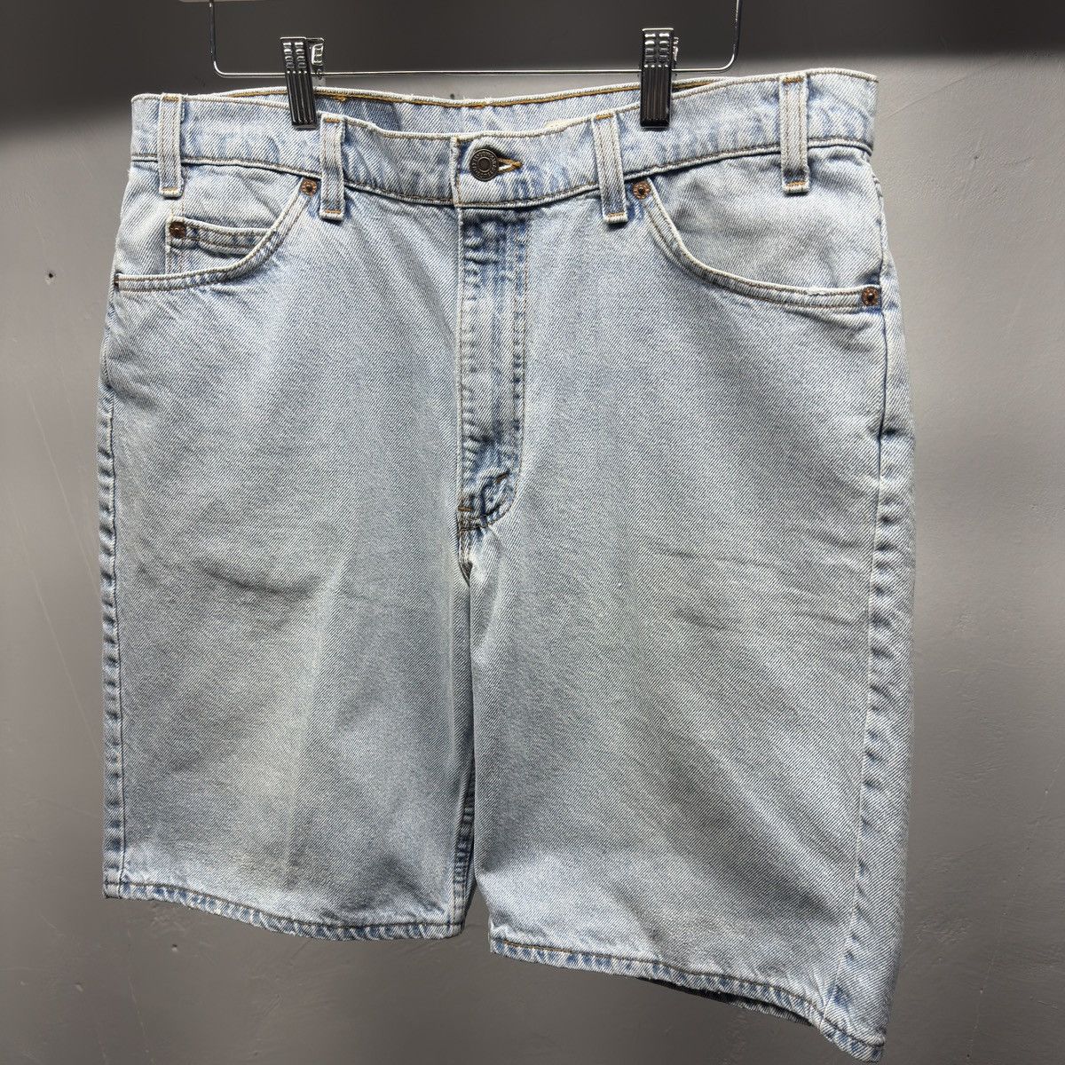 Levi's 90s Levi's 550 Faded Denim Jean Shorts ERD Grunge Chrome Size US 36 / EU 52 - 6 Thumbnail