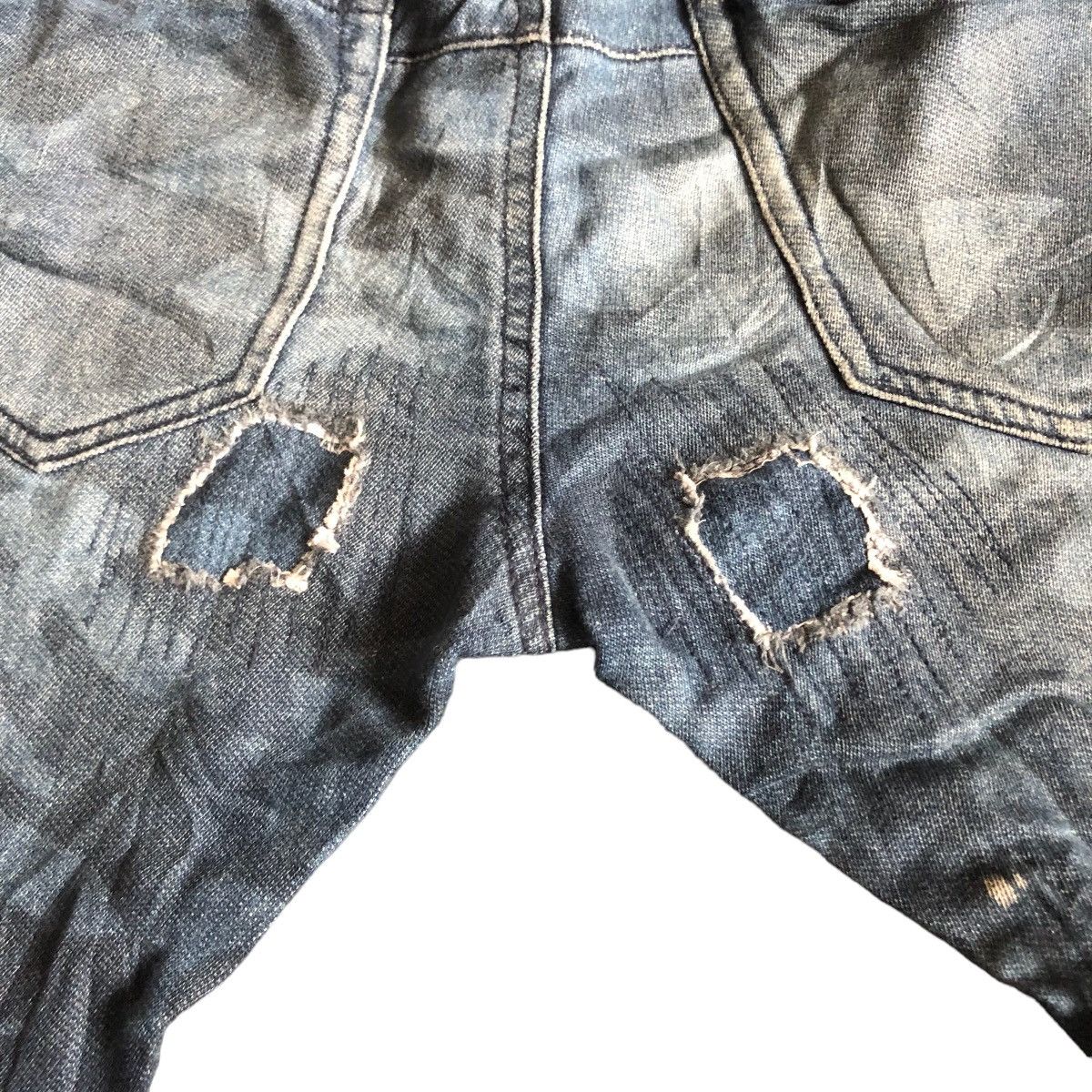 Number (N)ine Number Nine X 1PIU1UGUALE3 Camo Distress Skinny Pants Size US 30 / EU 46 - 14 Thumbnail