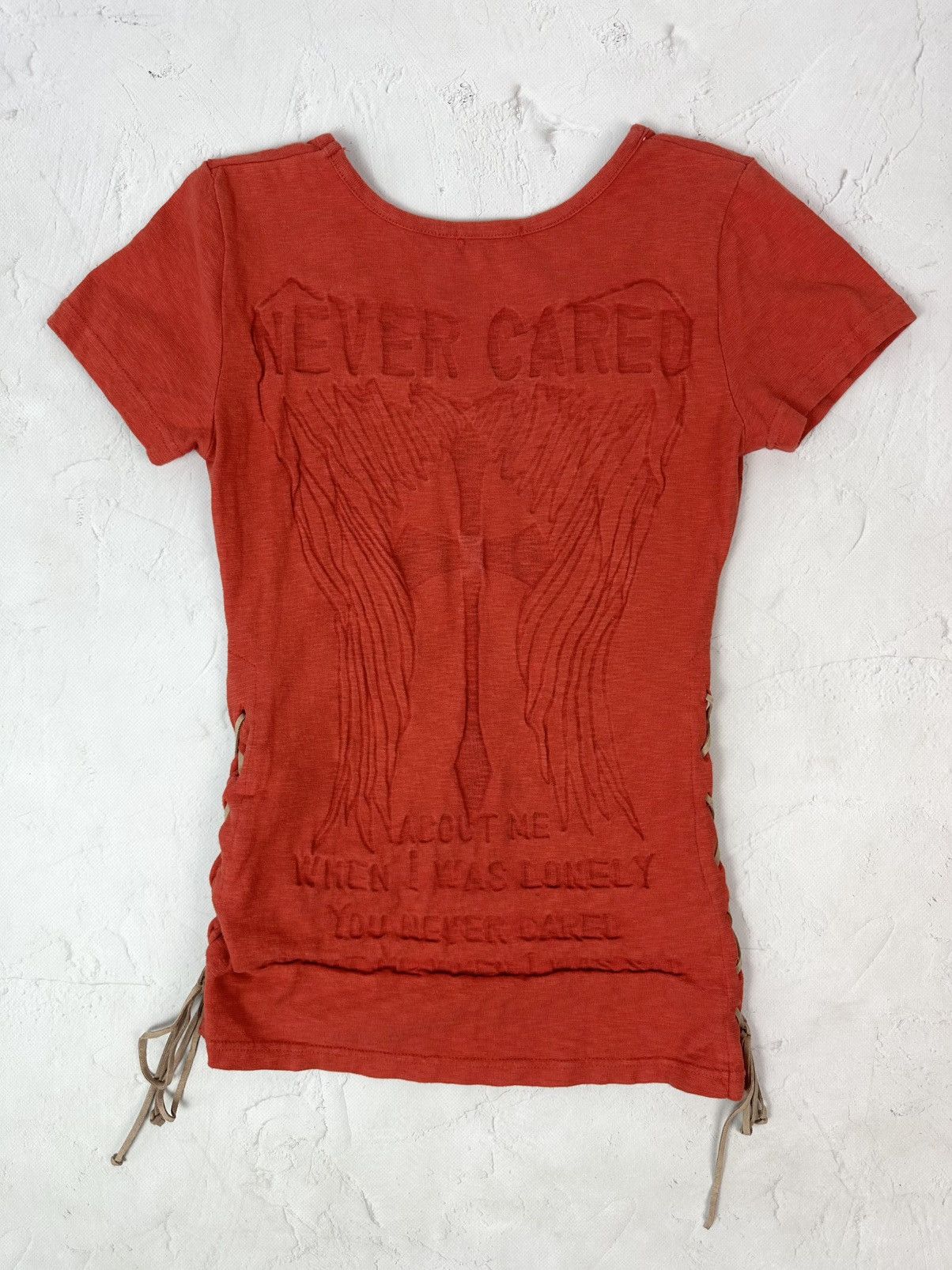Vintage Printed Orange Tee