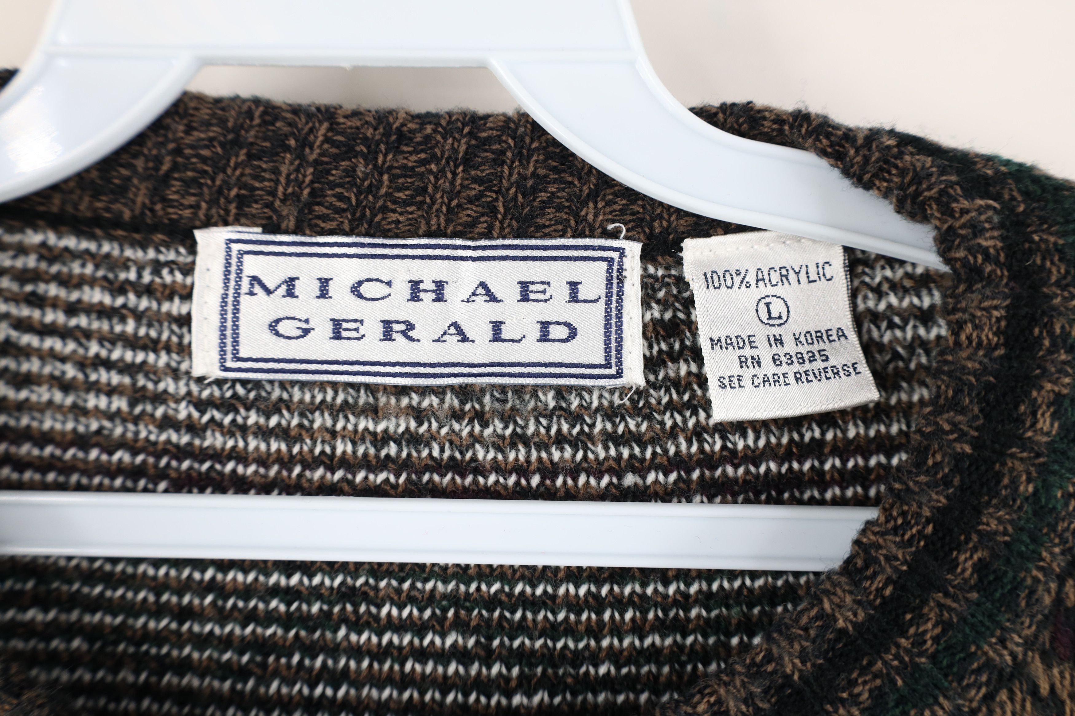 Vintage Vintage 90s Streetwear Southwestern Knit Crewneck Sweater Size US L / EU 52-54 / 3 - 4 Thumbnail