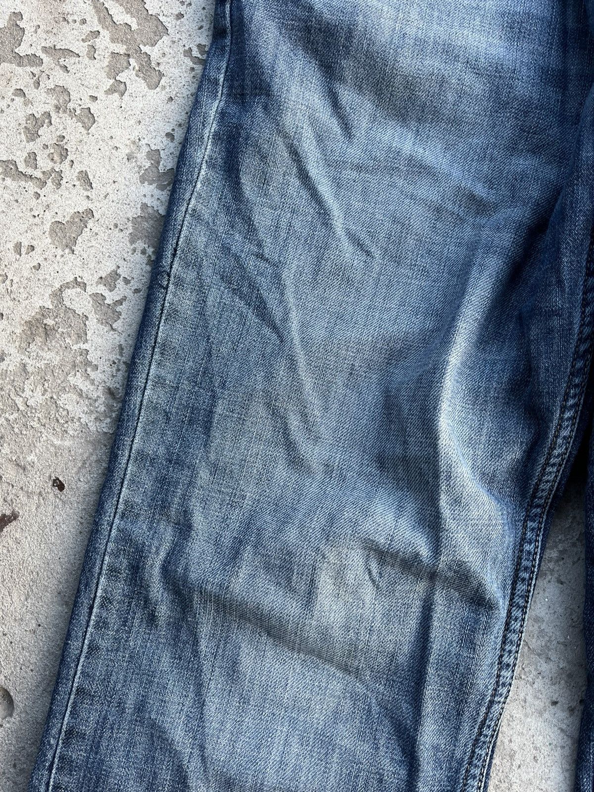 20471120 × If Six Was Nine × Le Grande Bleu (L.G.B.) Jeans Dirty Pants Faded Crash Denim Thrashed Y2K Distressed Size US 34 / EU 50 - 7 Thumbnail