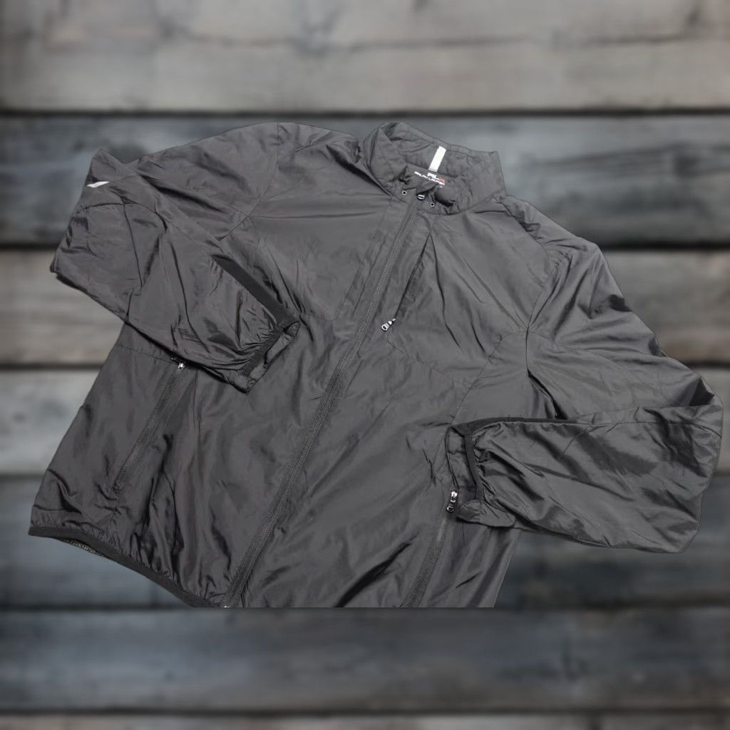 Vintage RLX Windbreaker Jacket Mens Large Black Golf Lightweight Full Zip Size US L / EU 52-54 / 3 - 1 Thumbnail