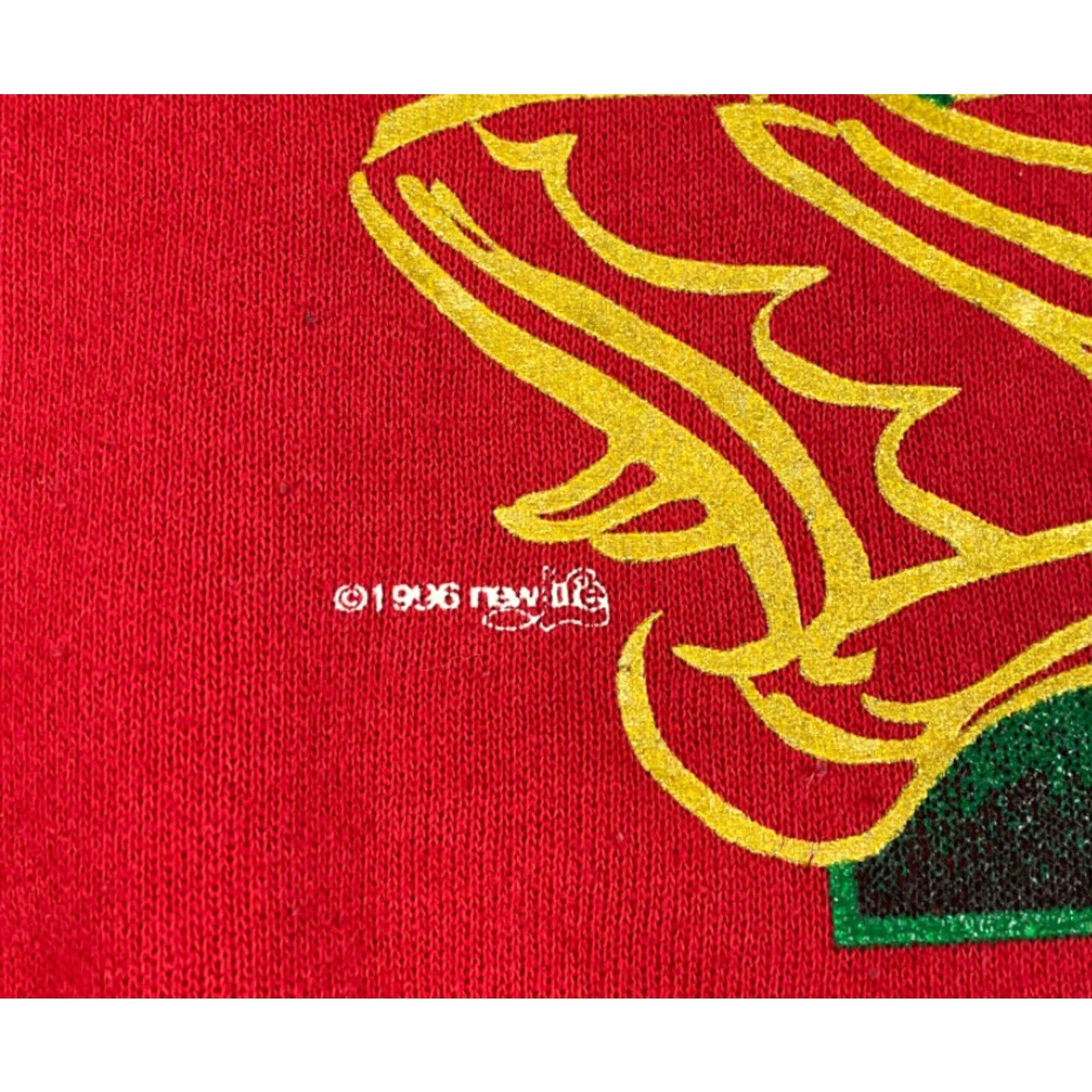 Lee VINTAGE 90s Christmas Jesus Is Born Sweatshirt Red Lee Crewneck Pullover Adult Large Womens Sweatshirt Size L / US 10 / IT 46 - 8 Thumbnail