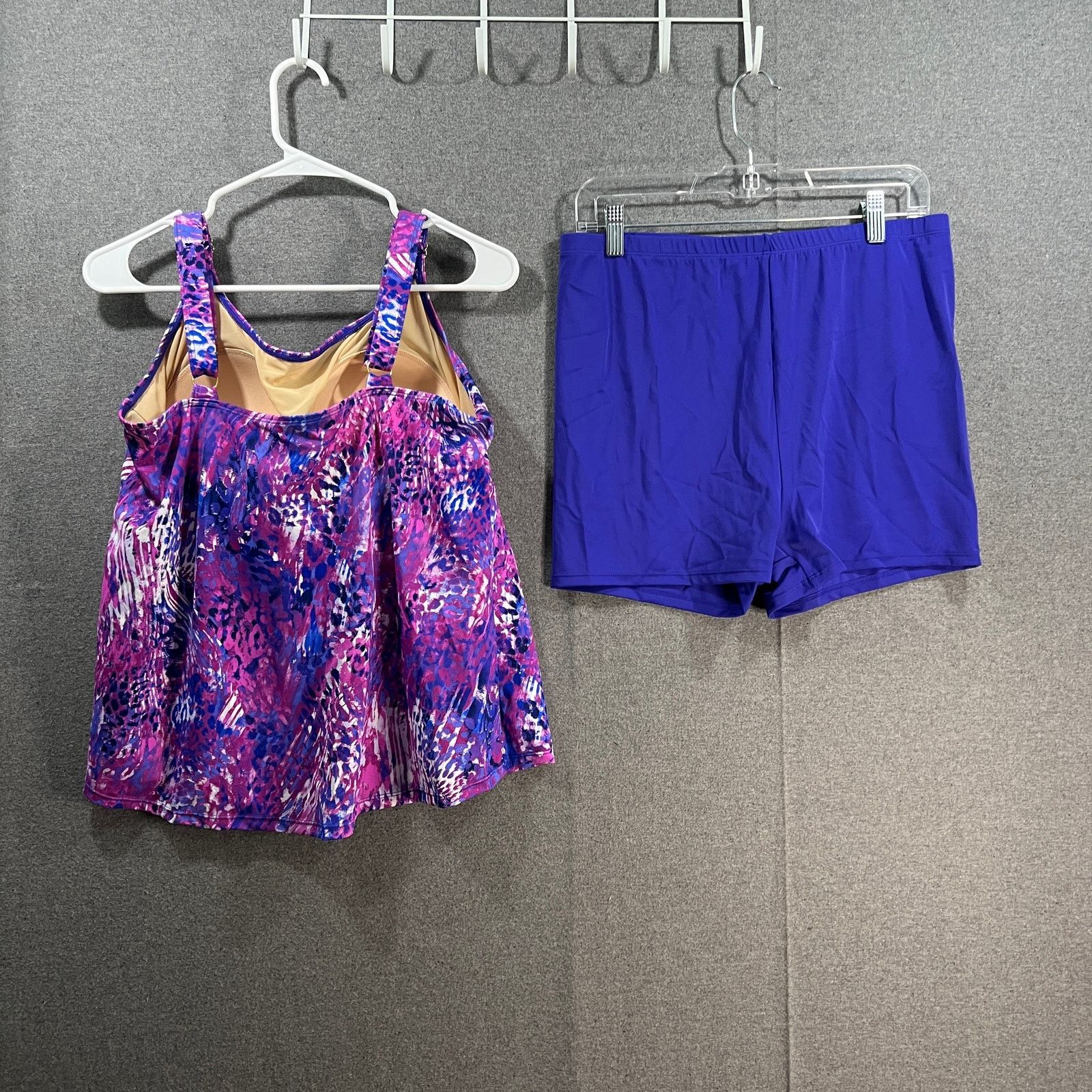 Other Kim Gravel x Swimsuits Scoop Neck Tankini Set w/ Bike Shorts Size XXL / US 16-18 / IT 52-54 - 9 Thumbnail