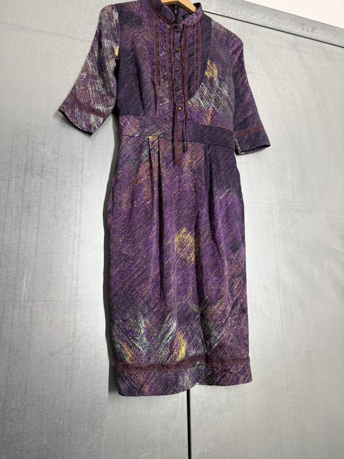 Cavalli Class Vintage 00s Roberto Cavalli Class Silk Dress Size M / US 6-8 / IT 42-44 - 3 Thumbnail