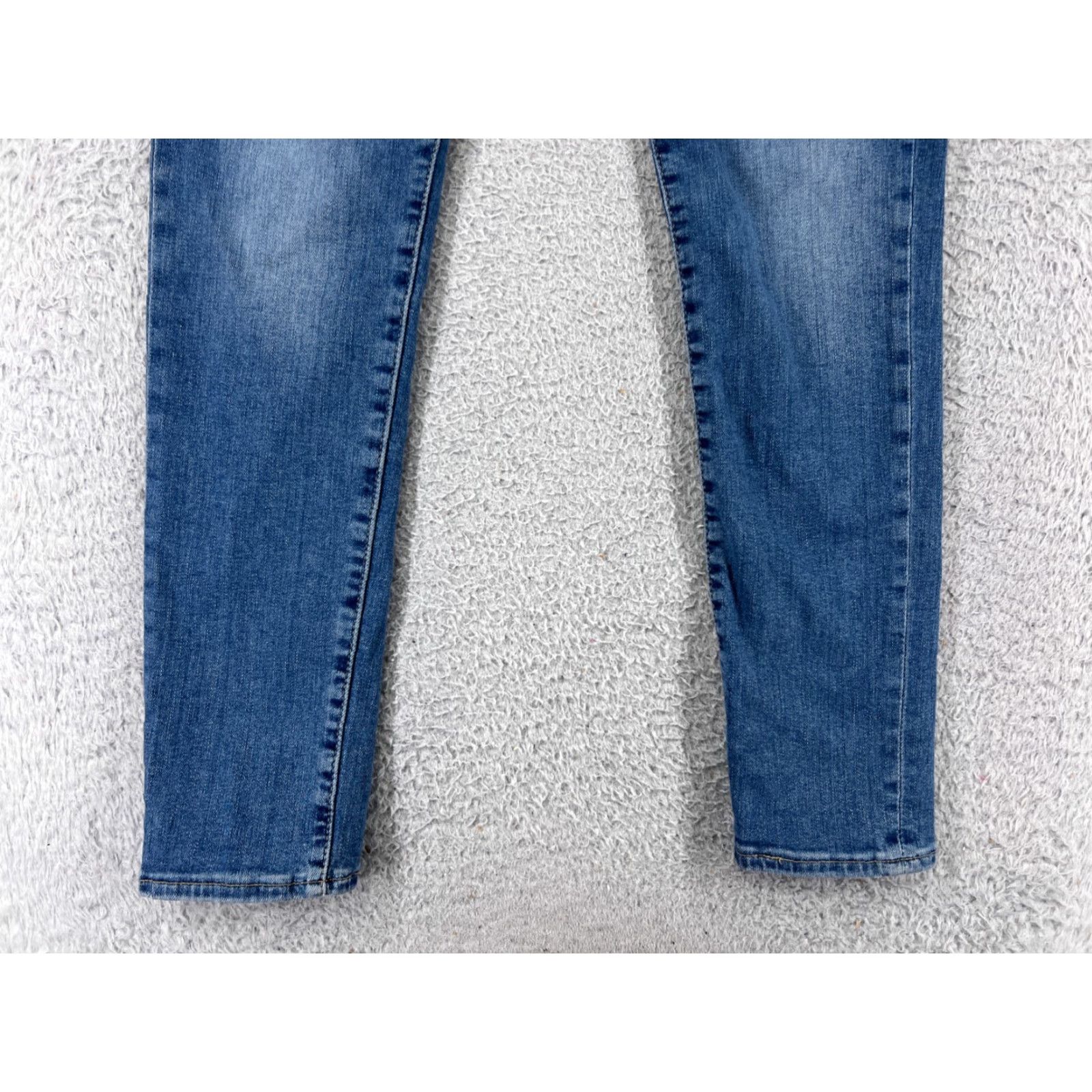 Levi's VINTAGE Levis Jeans Women 29 Blue Denim Skinny 700 Series Levi's High Rise Mid Rise Distressed Cotton Blend 5-Pocket Womens Jeans Blue Size 29" - 6 Thumbnail