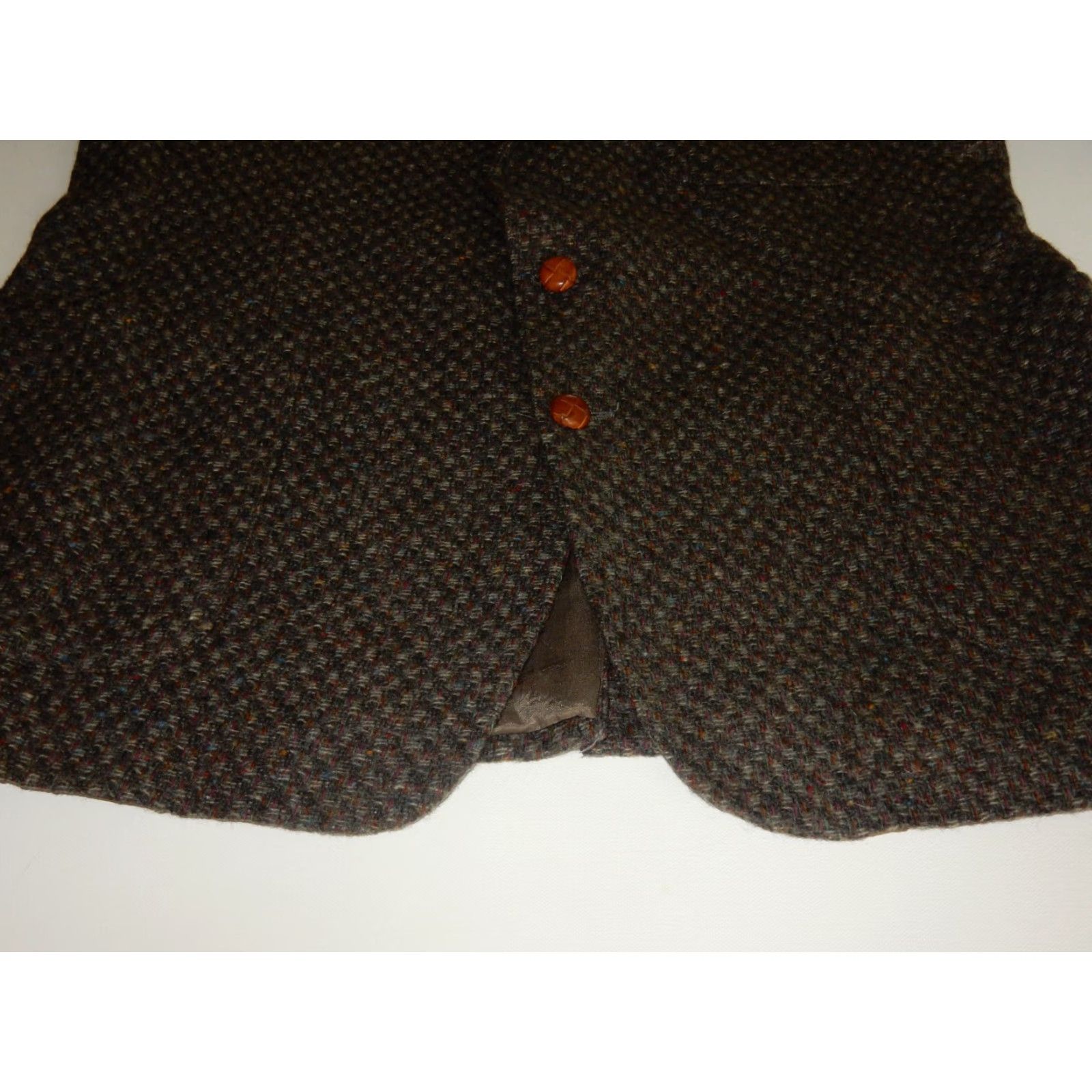 Levi's VINTAGE Levi's Men's Blazer Jacket Wool Tweed Size 46R Gray 90s Formal Coat Size 46R - 3 Thumbnail