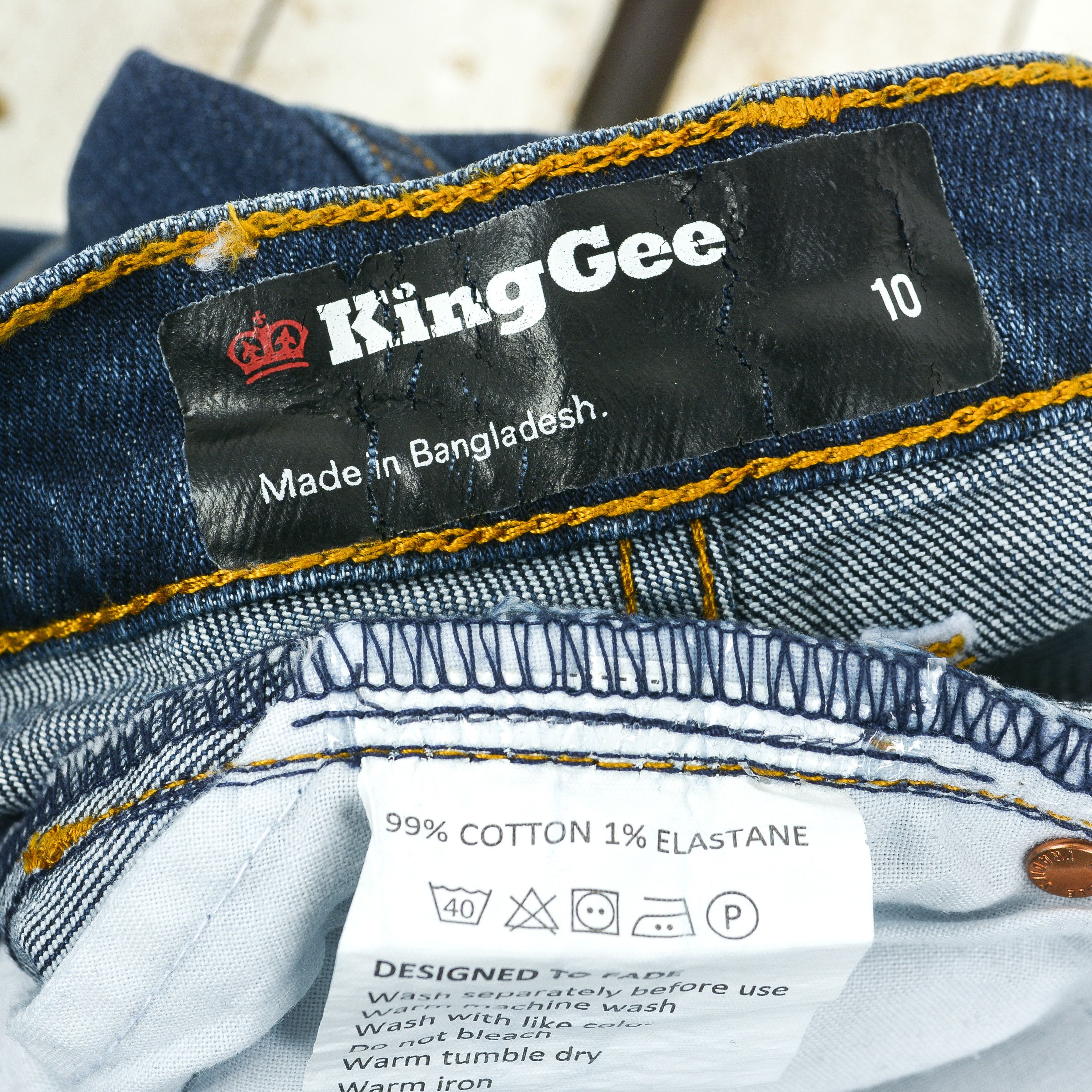 Other King Gee Ladies Stretch Jean AU 10 Women UK 10 Pants Trouser Size 28" / US 6 / IT 42 - 7 Thumbnail