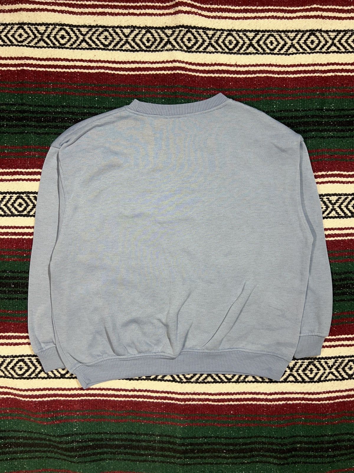 Vintage Vintage Blue Daisies Sweater Size XL / US 12-14 / IT 48-50 - 2 Thumbnail