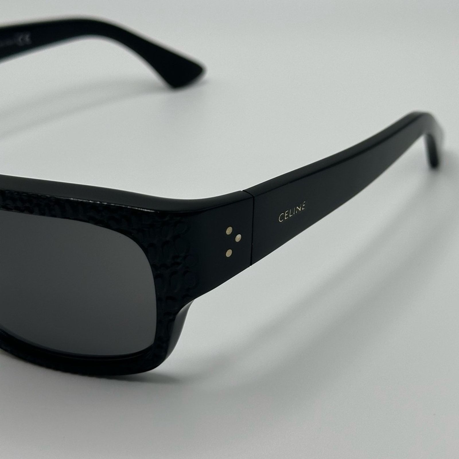 Celine BRAND NEW CELINE CL4079IL 02A Black Square Unisex Sunglasses Size ONE SIZE - 3 Thumbnail