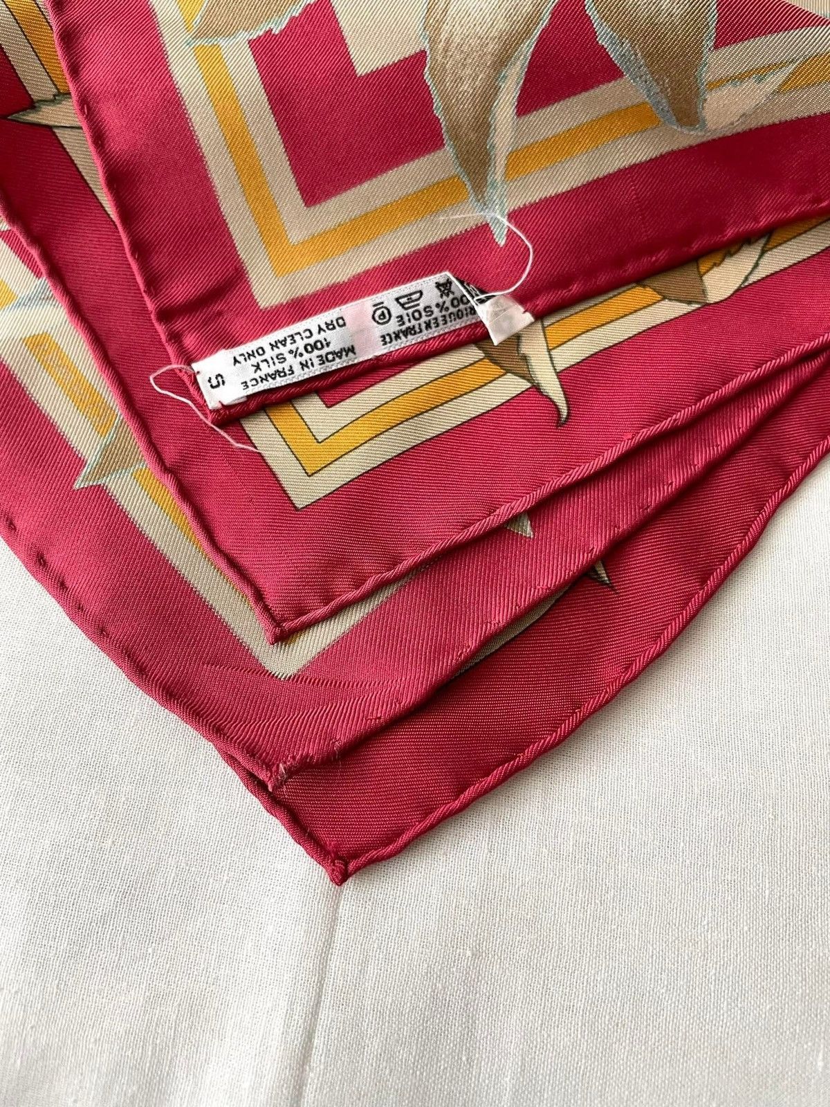 Hermes Vintage Hermes Silk Scarf by Niki Goulandris Size 35 x 35 Size ONE SIZE - 9 Thumbnail