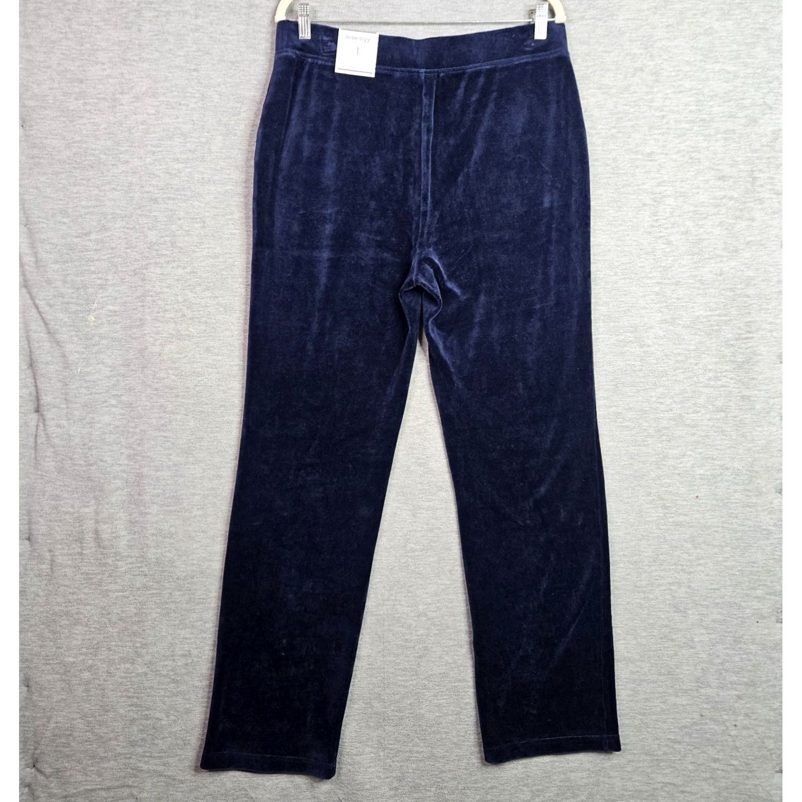 Vintage Zenergy Chico's Women's Pants Regular Cotton Polyester Blue Solid Pant Size 1 Size 25" / US 0 / IT 36 - 2 Thumbnail