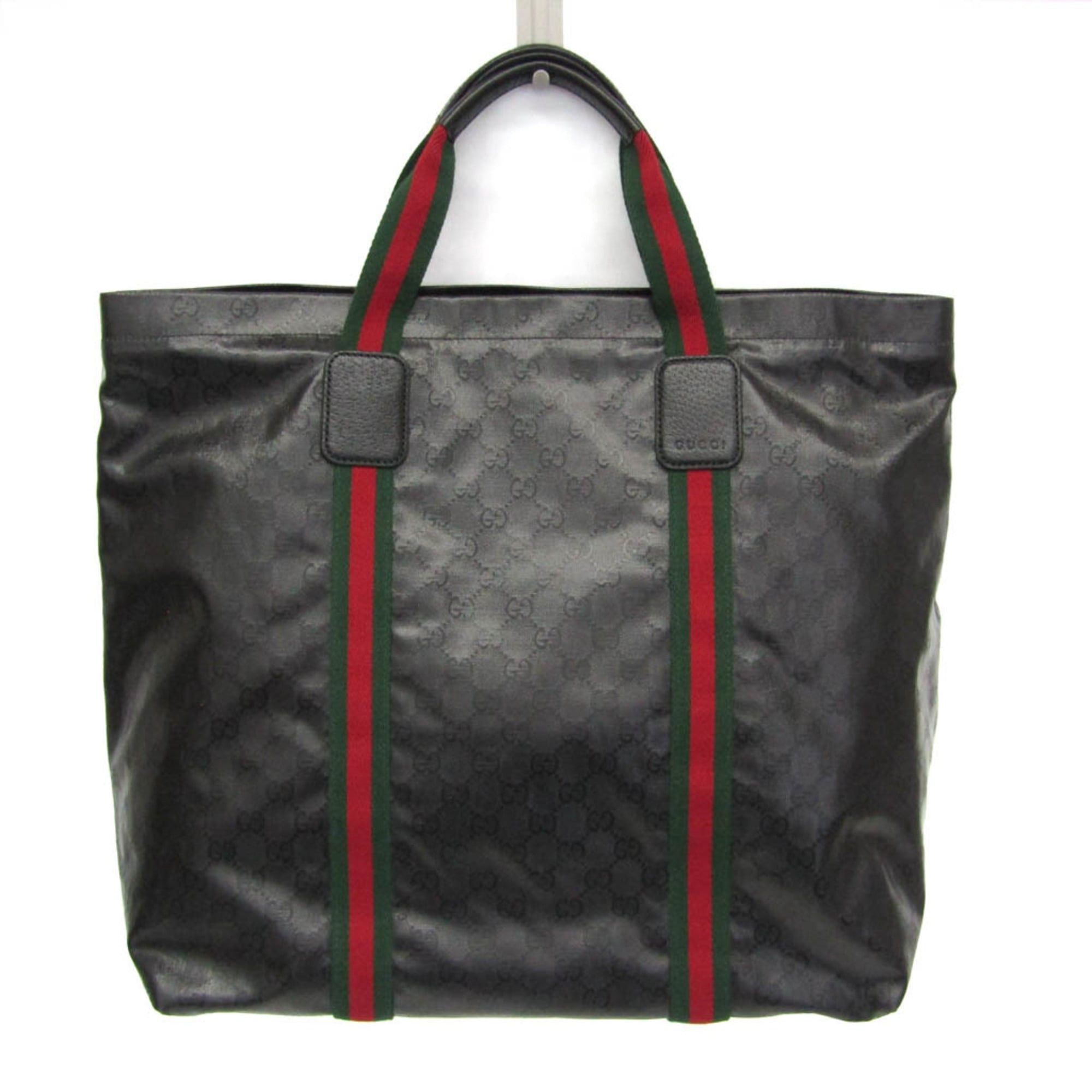 Gucci Gucci GG Crystal Large Tote Bag With Web Detail 763287 Men,Women GG Crystal Handbag,Tote Bag Black Size ONE SIZE - 1 Thumbnail