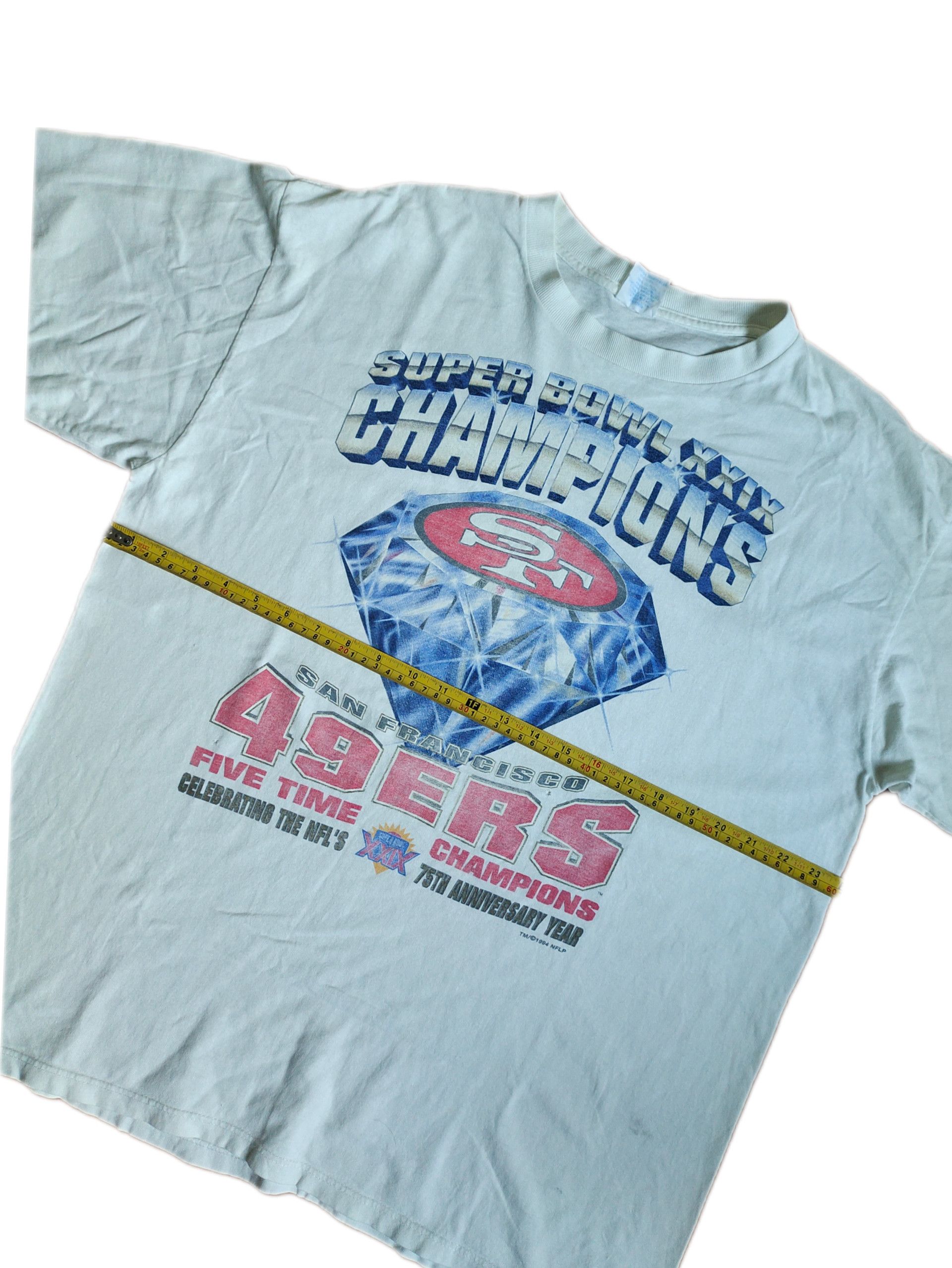 Vintage Vintage San Francisco 49ers 5 time Champion 90's T-shirt Size US XL / EU 56 / 4 - 9 Thumbnail