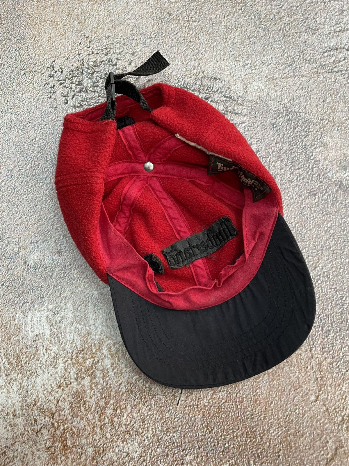 Timberland Vintage Timberland Center Logo Fleece Cap Made in USA Size ONE SIZE - 7 Thumbnail
