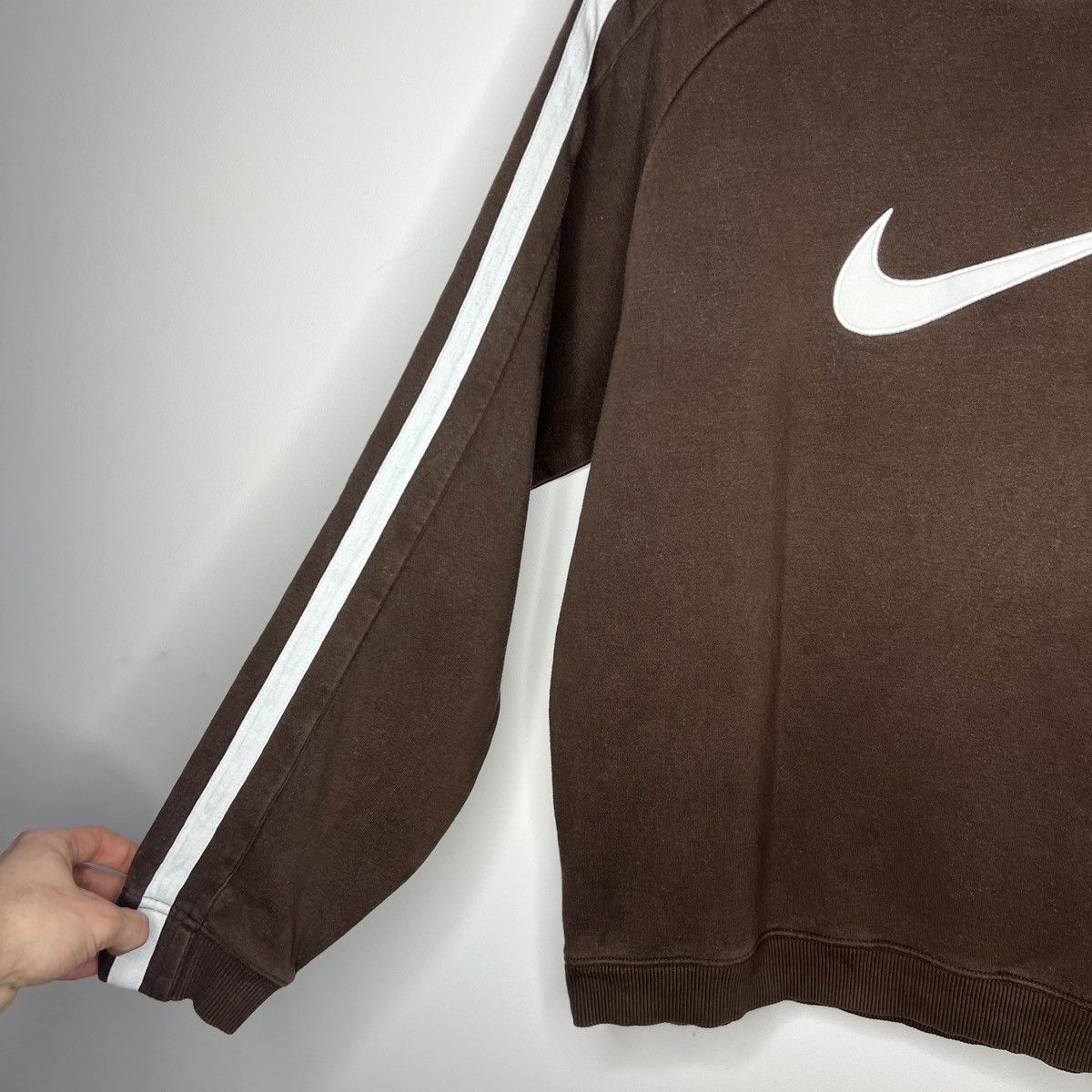 Nike × Vintage Sweatshirt Nike Vintage Central Swoosh Style 90s Drip Rare Size US M / EU 48-50 / 2 - 5 Thumbnail