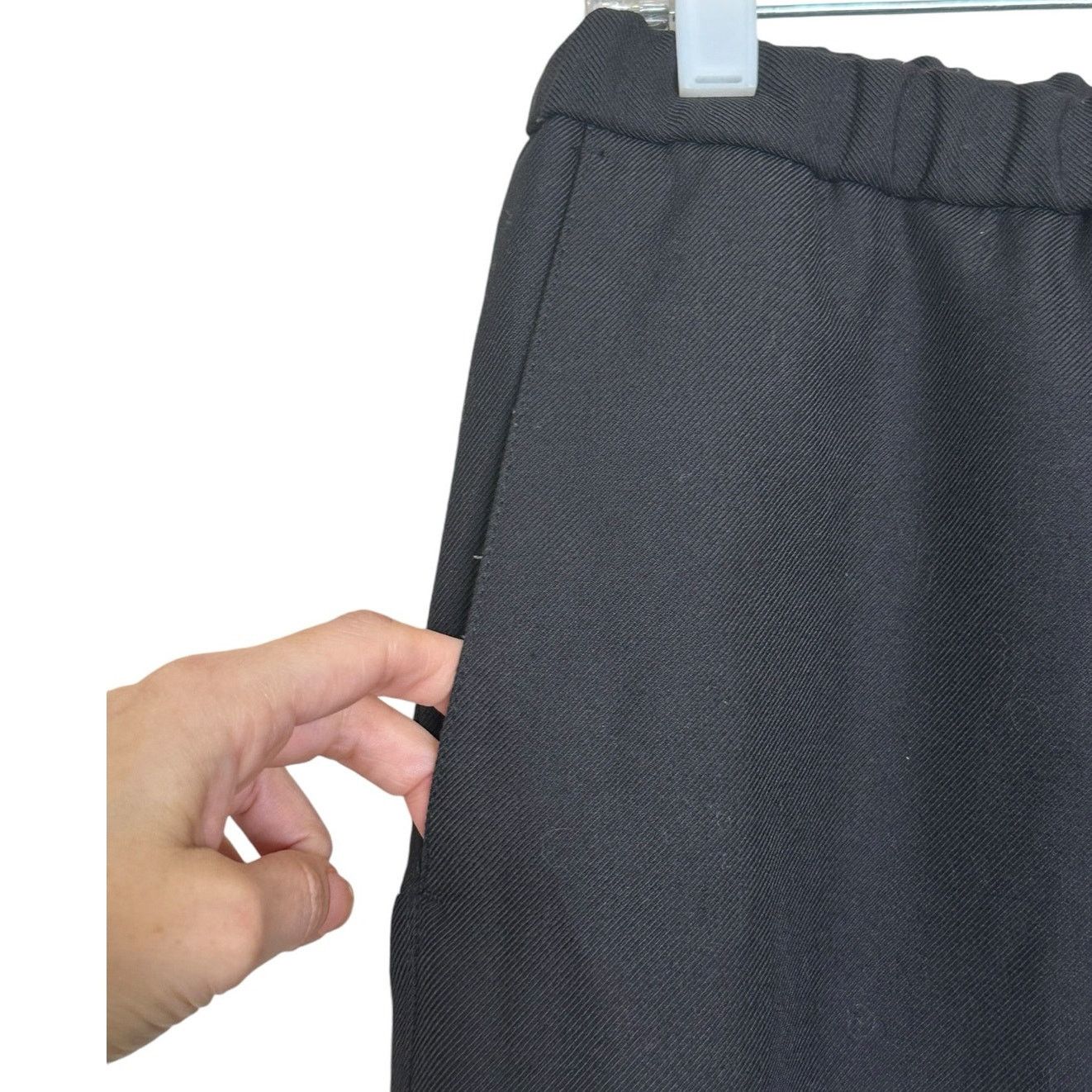 Zara Zara black pull on waist tie ankle pants size XL Size 36" / US 14 / IT 50 - 7 Thumbnail
