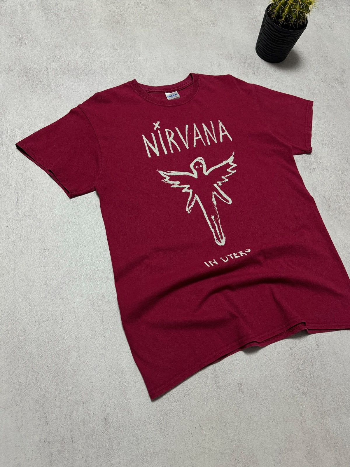 Band Tees × Nirvana × Vintage Vintage Nirvana In Utero T Shirt Tee 90s Size US M / EU 48-50 / 2 - 1 Thumbnail
