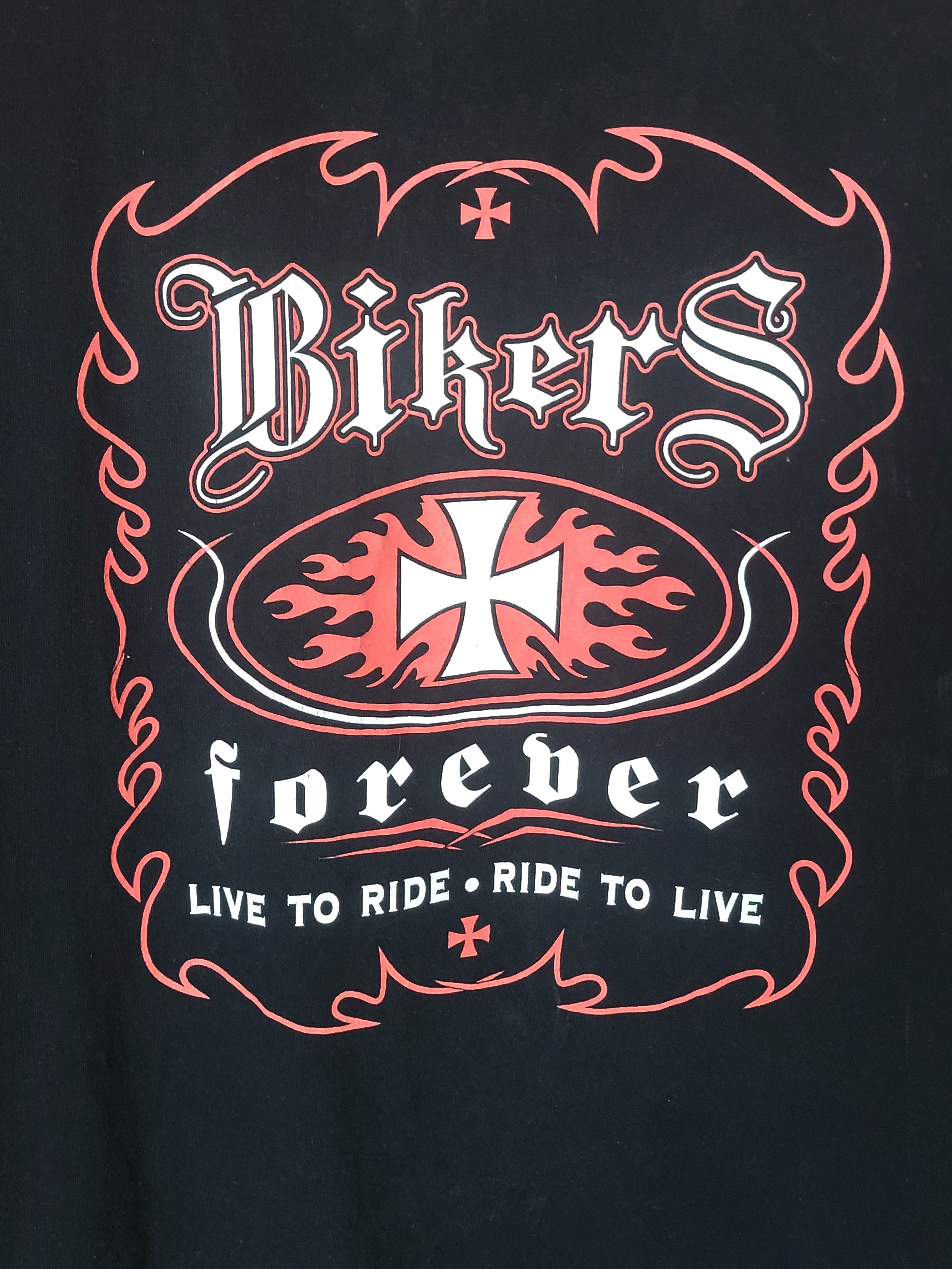 Vintage Vintage T Shirt BIKERS Size US L / EU 52-54 / 3 - 3 Thumbnail