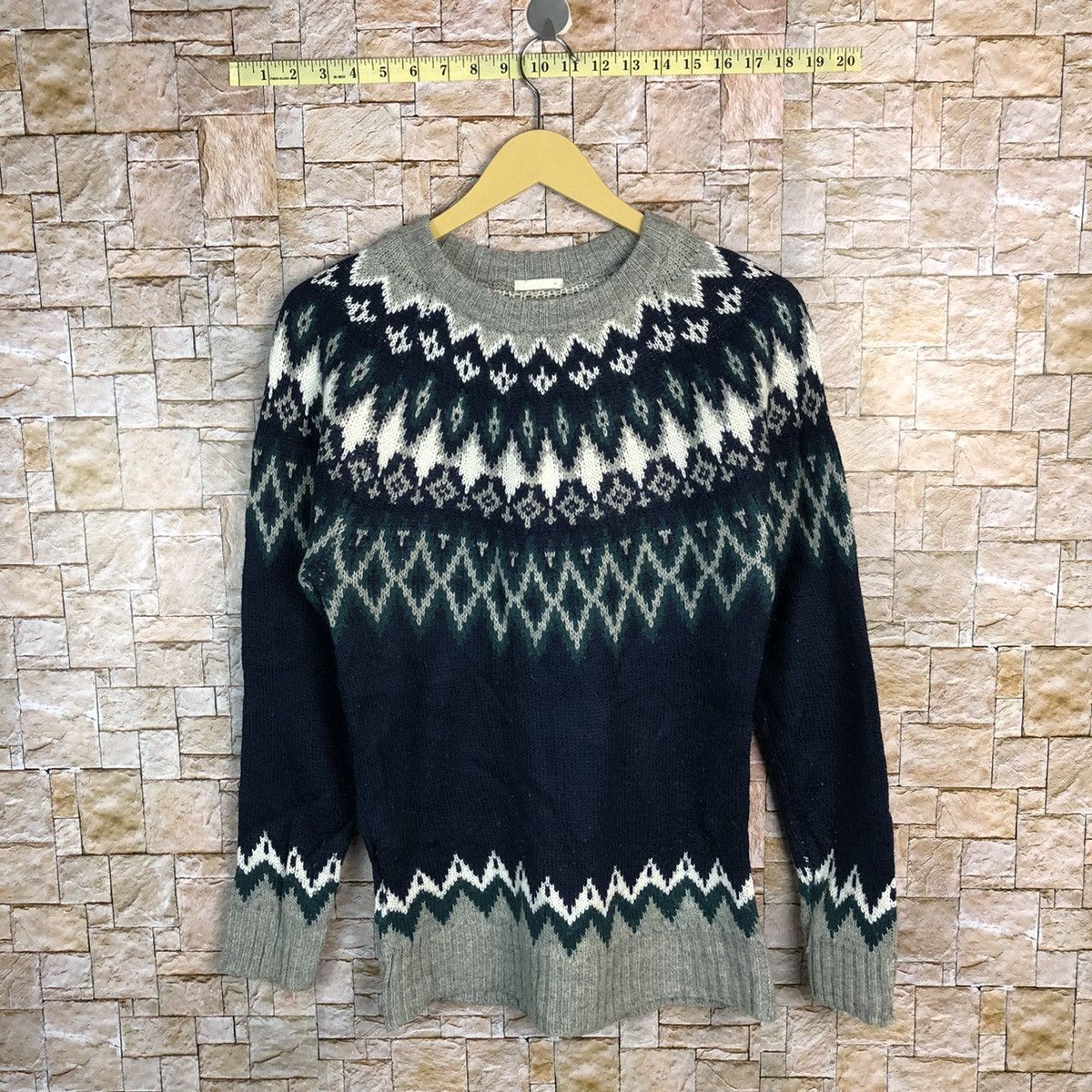 GU GU Dark Blue navajo Knitwear #A395 Size M / US 6-8 / IT 42-44 - 1 Thumbnail