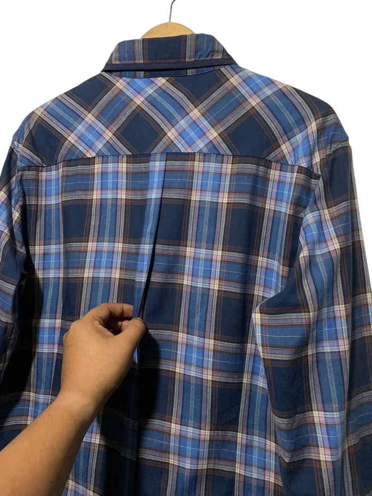 Solid Homme Solid Homme x wooyoungmi asymmetrical blue check shirt Size US M / EU 48-50 / 2 - 9 Thumbnail