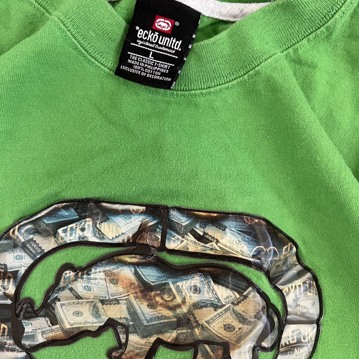 Ecko Unltd. Crazy Vintage Ecko cropped skater t shirt Size US XS / EU 42 / 0 - 2 Thumbnail