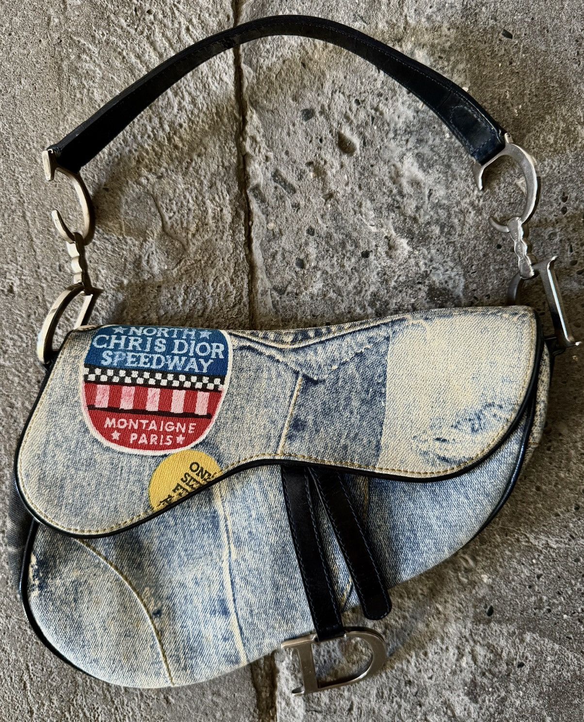 Dior Dior - John Galliano - SS2001 - Speedy way Denim -Saddle Bag Size ONE SIZE - 14 Thumbnail