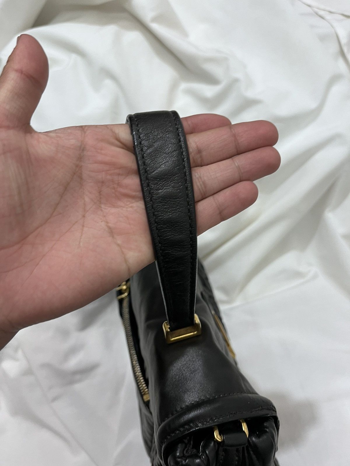 Miu Miu Miu Miu black matelassé Leather Push lockToo handle bag Size ONE SIZE - 9 Thumbnail
