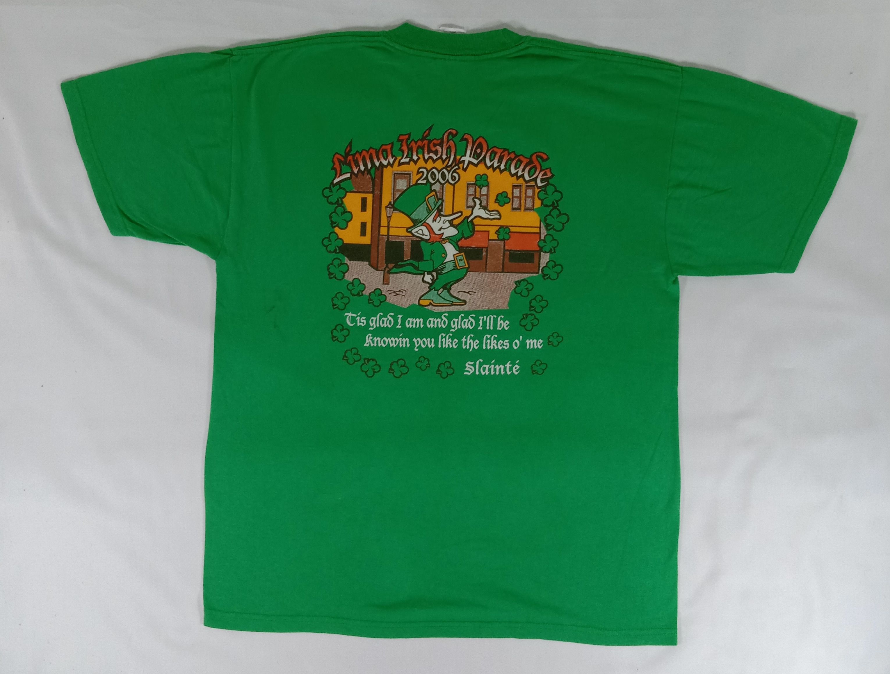Jerzees Vintage Jerzees Lima Irish Parade 2006 T Shirt Size US L / EU 52-54 / 3 - 1 Thumbnail
