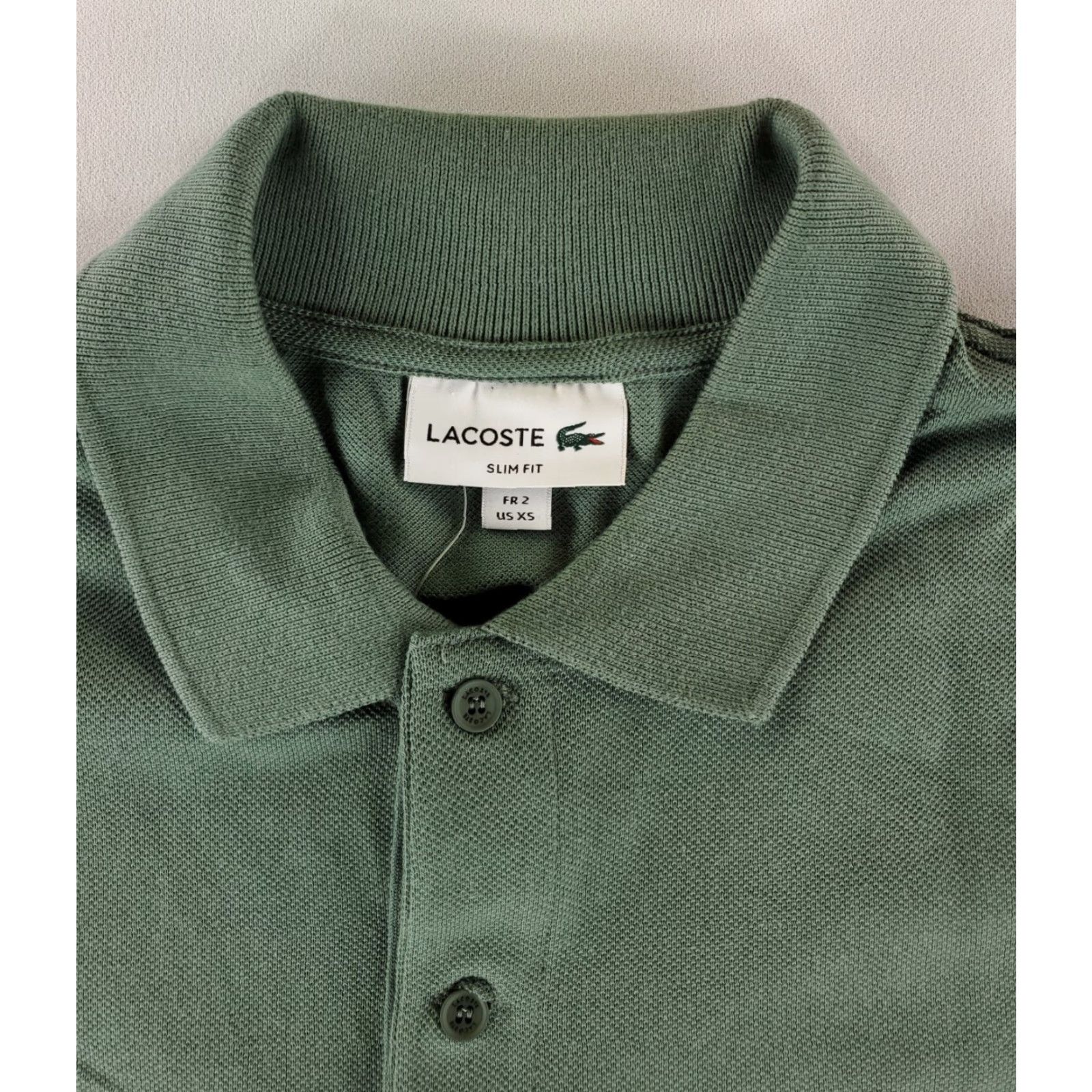 Lacoste Lacoste Slim Fit Polo Shirt Short Sleeve Green Mens XS NWT Size US XS / EU 42 / 0 - 2 Thumbnail