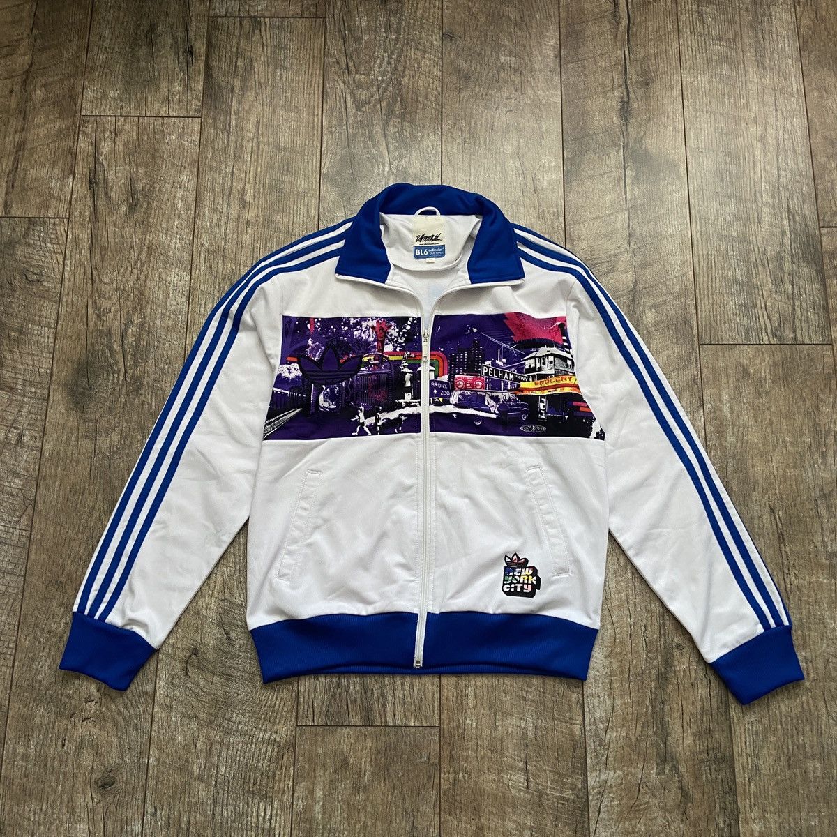 Adidas × Vintage Adidas Adicolor BL6 NYC Series Bronx Bomber | Grailed