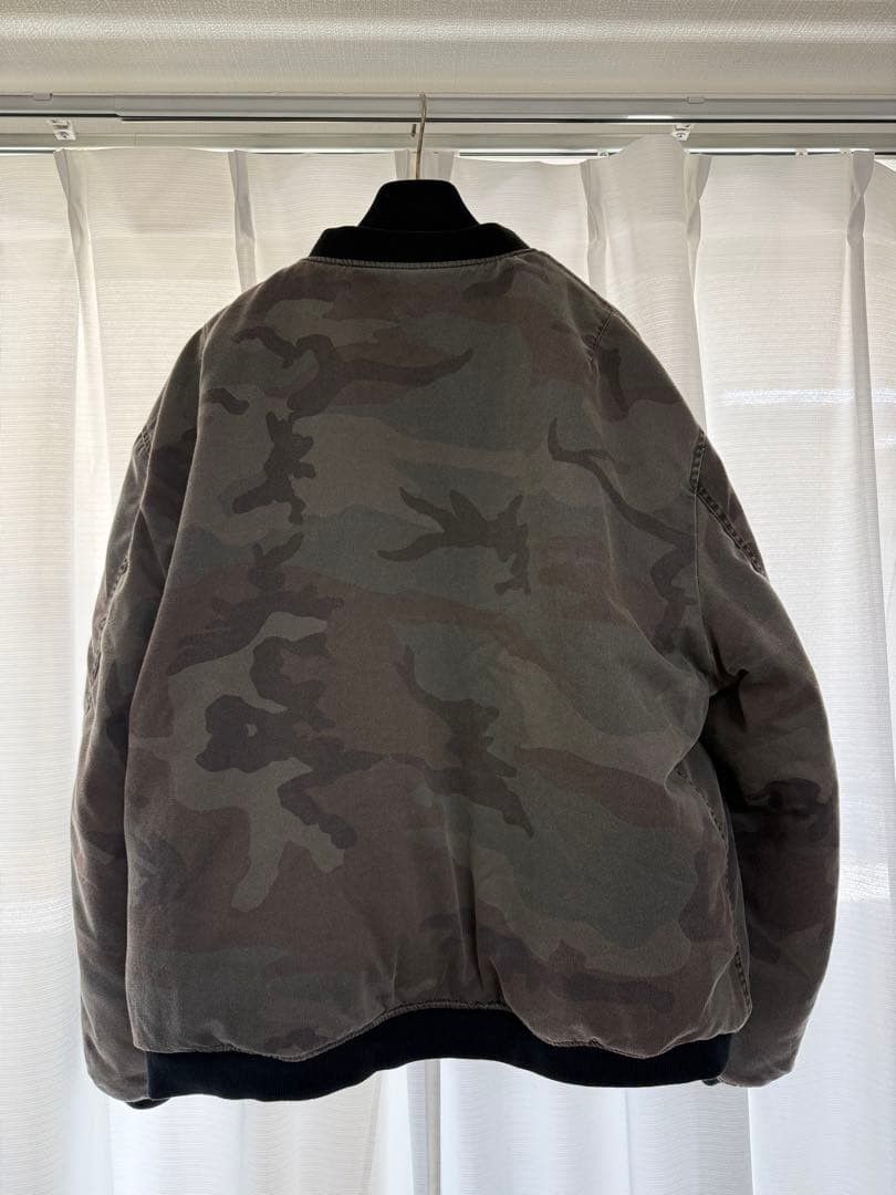 Fostex Garments FOSTEX ANTIQUE WASH DOUBLE FACE CAMO BOMBER JACKET Size US XL / EU 56 / 4 - 3 Thumbnail