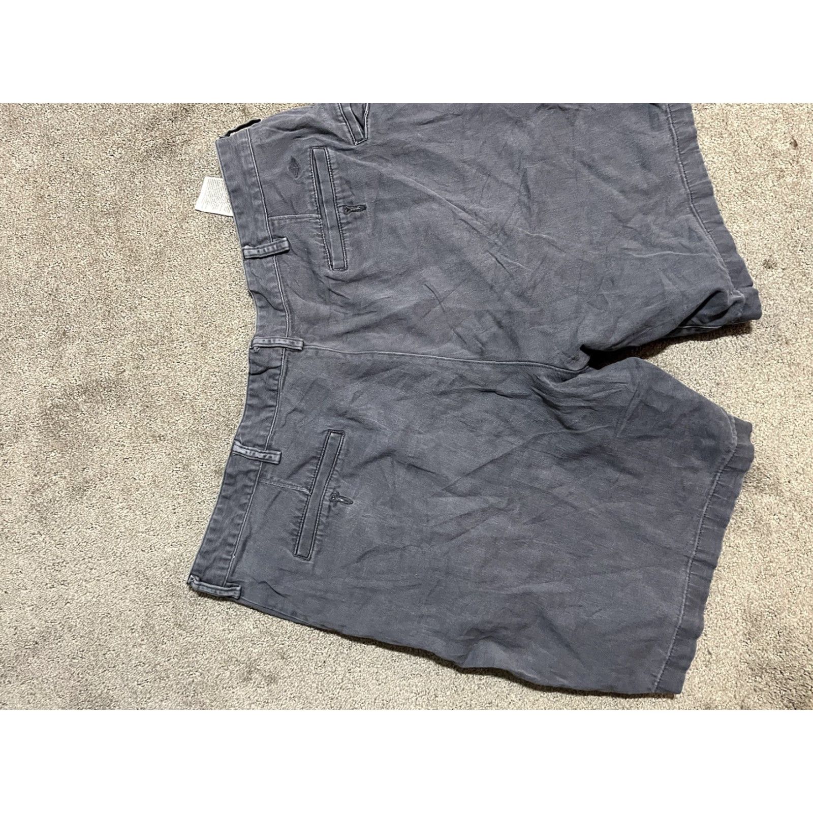 Dockers VINTAGE Dockers Men Shorts Bermuda 40 Blue Solid Flat Front Cotton Casual Mens Size US 40 / EU 56 - 2 Thumbnail