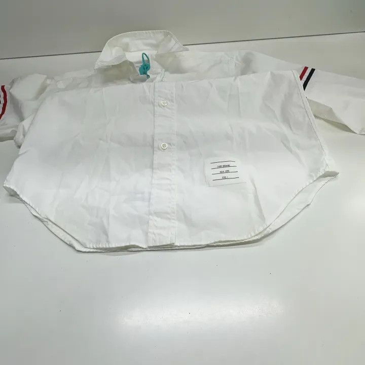 Thom Browne Thom Browne Long Sleeve Striped Satin Shirt -2507 Size US S / EU 44-46 / 1 - 4 Thumbnail