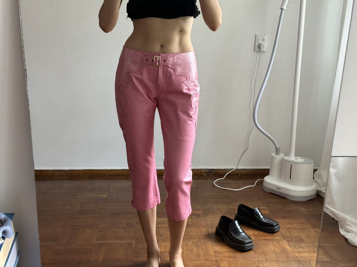 Vintage Leather Capri Pants pink size S Size 27" / US 4 / IT 40 - 12 Thumbnail