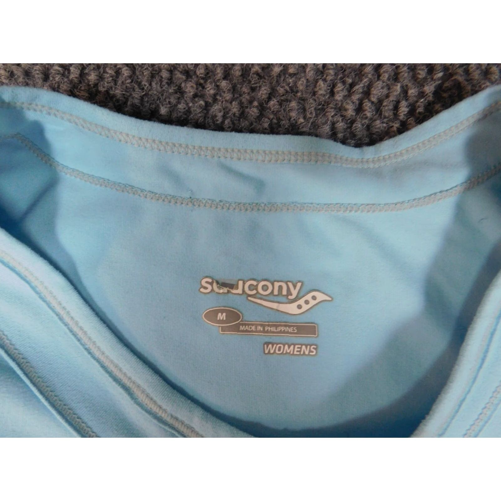 Saucony Saucony Womens Top M Blue Pullover Activewear Stretch Long Sleeve Yoga Cotton Blended Fabric Athletic Regular Women Clothes Mens? Size M / US 6-8 / IT 42-44 - 4 Thumbnail