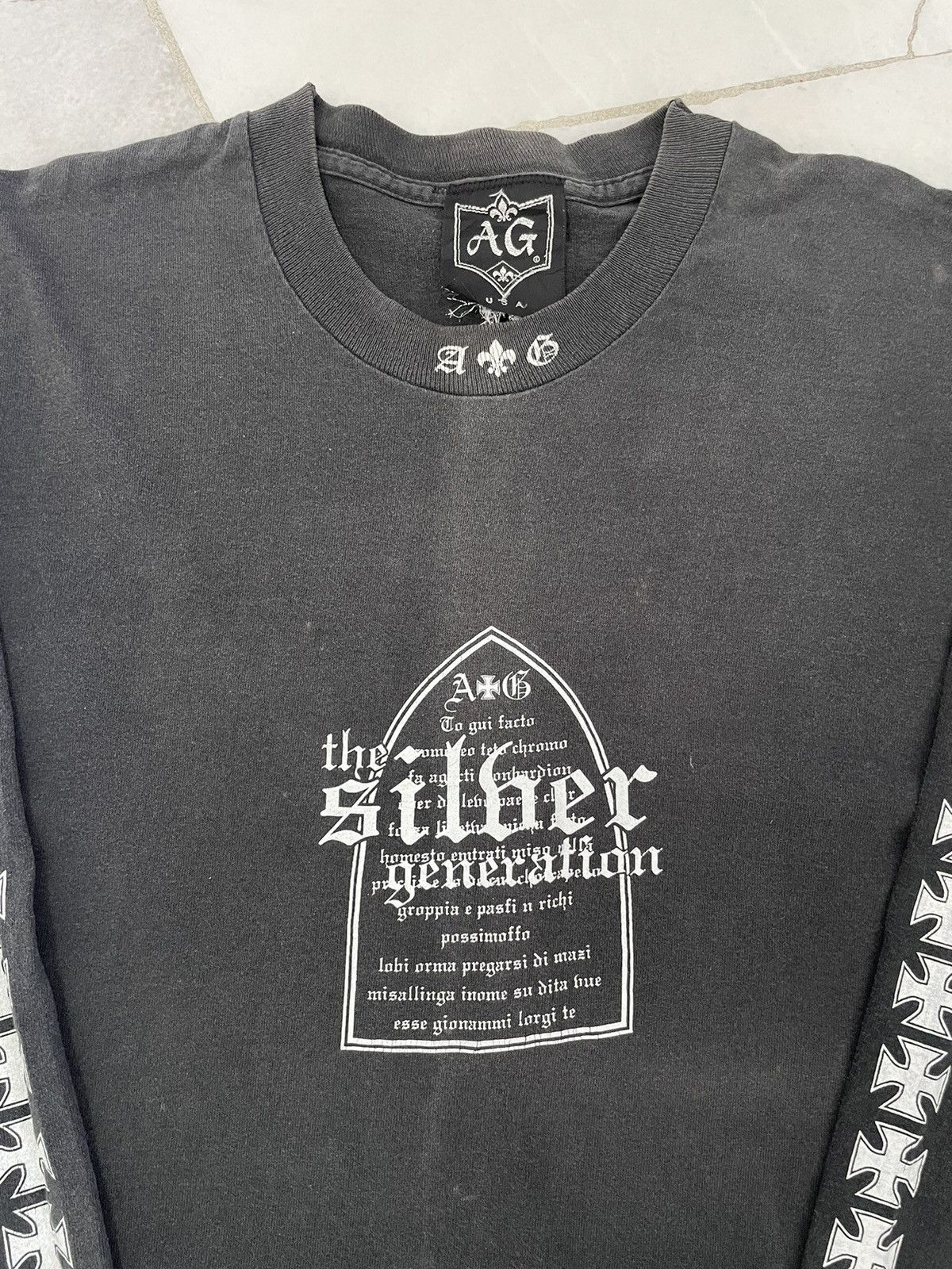 A&G Rock Vintage A&G rock The Silber Generation Faded black Tshirt Size US L / EU 52-54 / 3 - 5 Thumbnail