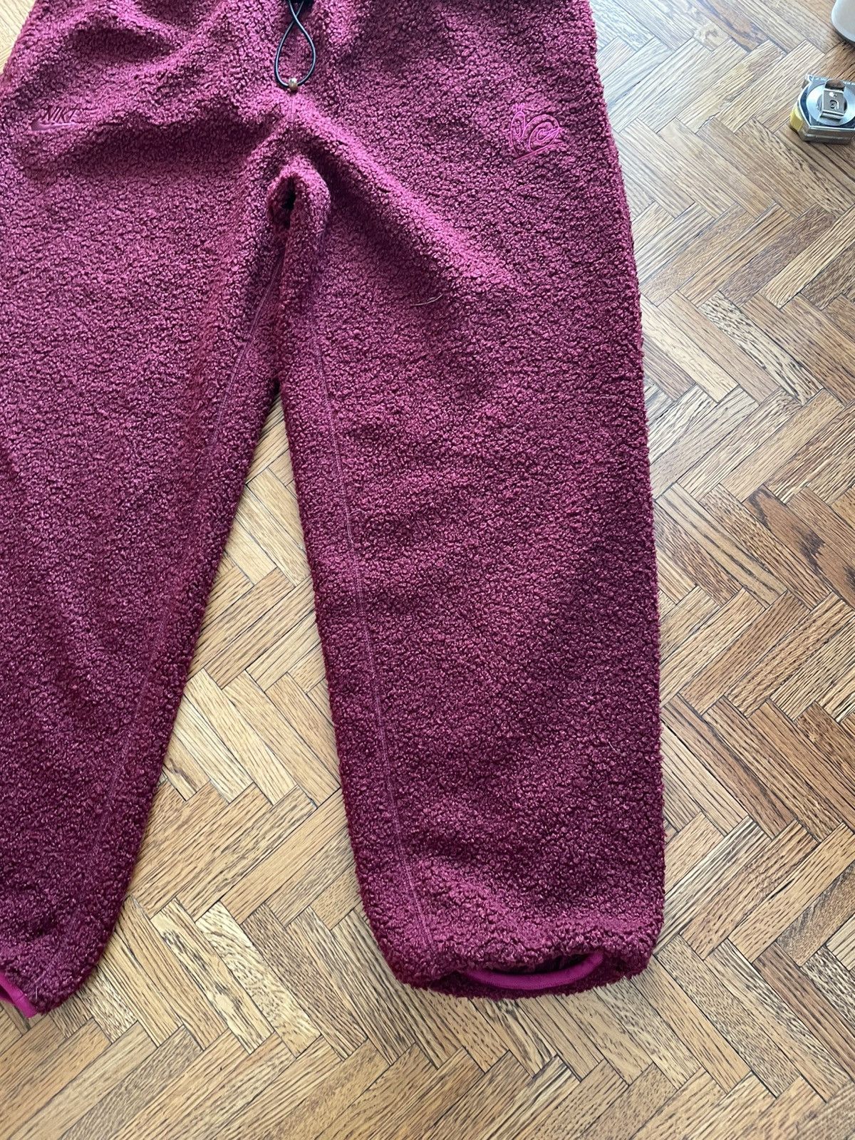 Nike Nike Winterized Maroon Fleece Sweatpants Size US 34 / EU 50 - 3 Thumbnail