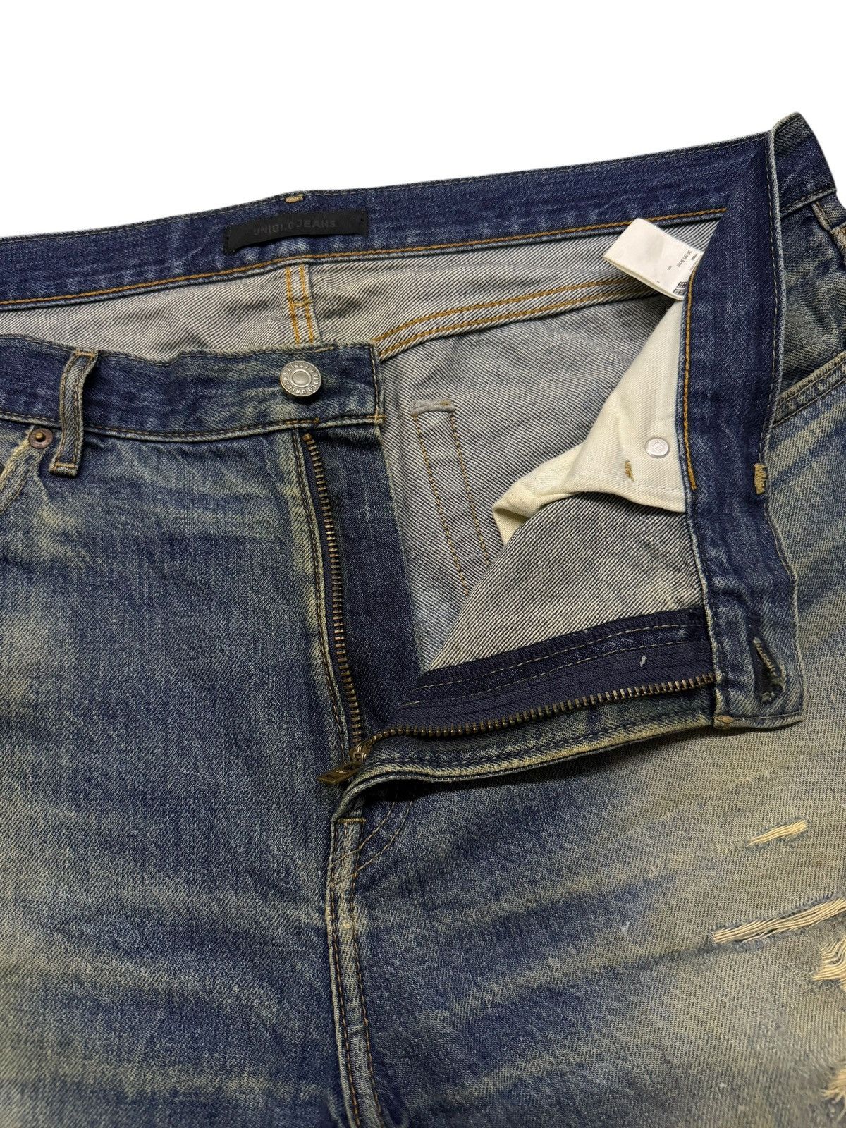 Uniqlo Vintage Uniqlo Japanese Denim Jeans | Loose Fit Straight W38 Size US 38 / EU 54 - 8 Thumbnail