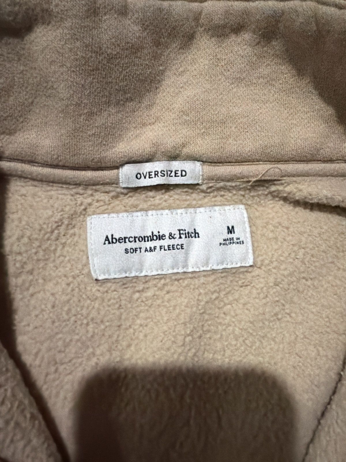 Abercrombie & Fitch Beige Abercrombie & Fitch Quarter Zip Size US M / EU 48-50 / 2 - 3 Thumbnail