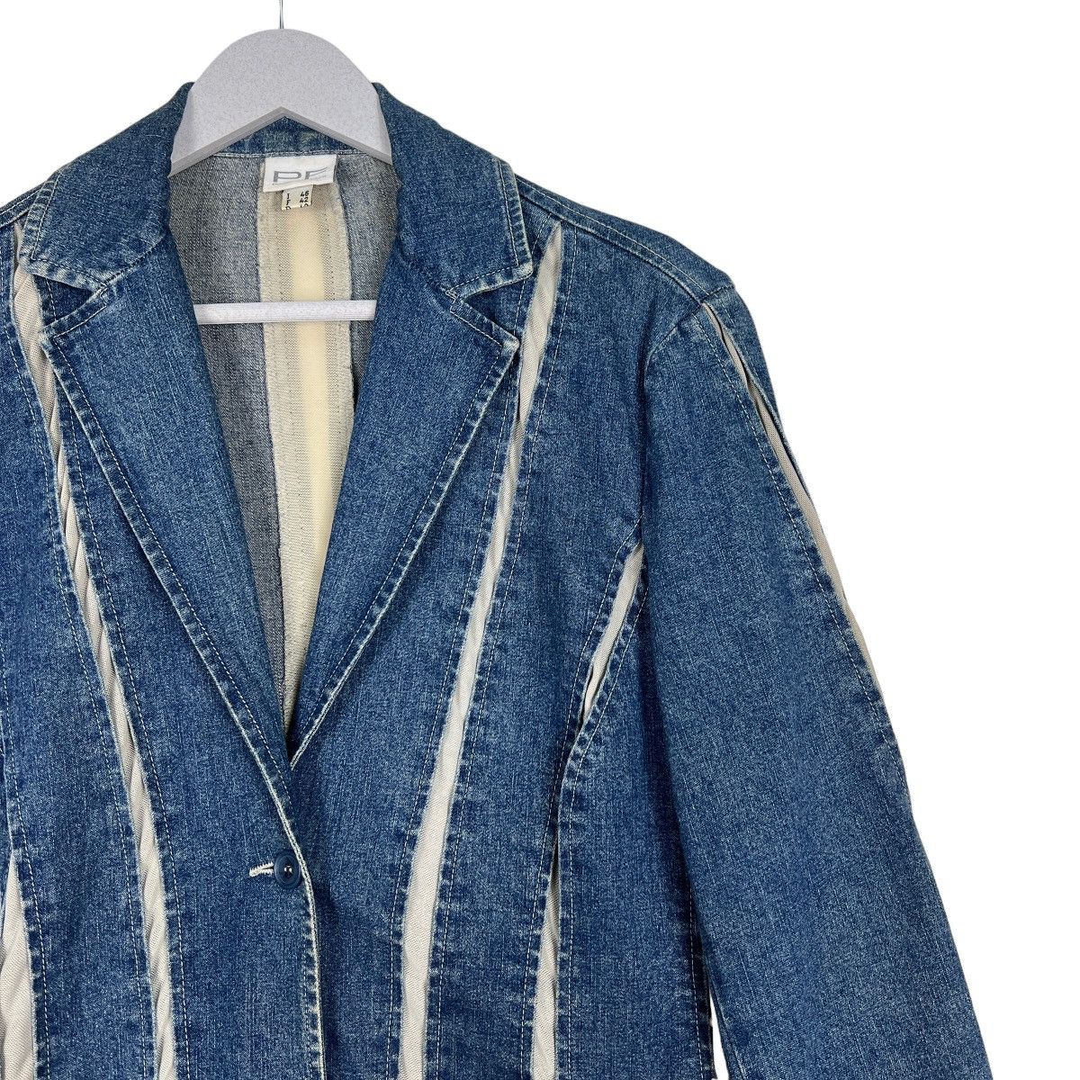 Designer 🔥 PAOLO FRANI GIACCA DENIM JACKET MADE IN ITALY Size US S / EU 44-46 / 1 - 6 Thumbnail