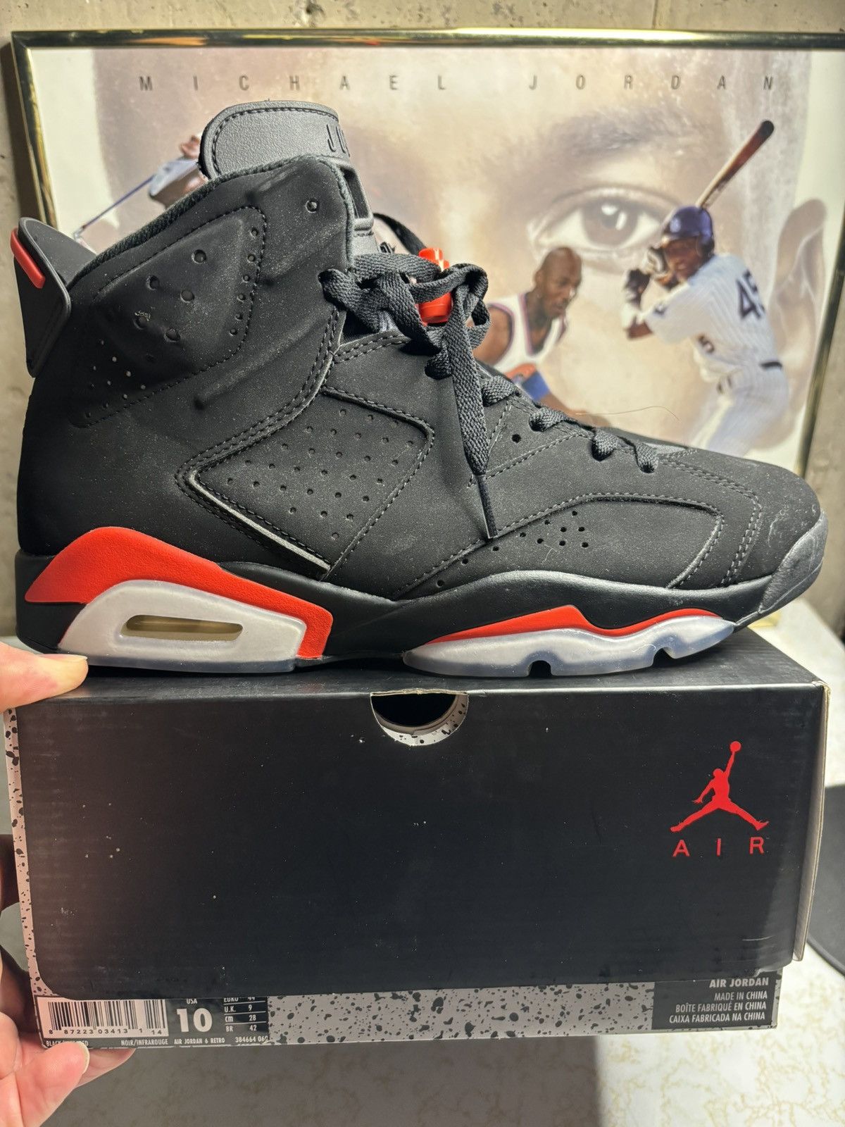 Jordan Brand Air Jordan 6 Retro 2019 Infrared 2019 Size US 10 / EU 43 - 1 Thumbnail