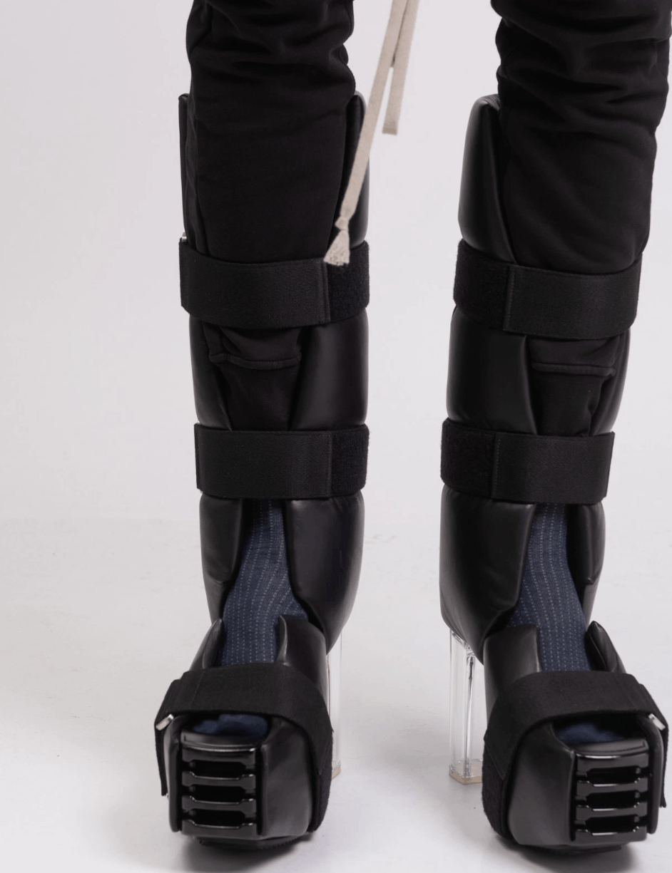 RICK OWENS Open Splint Kiss Leather Boots