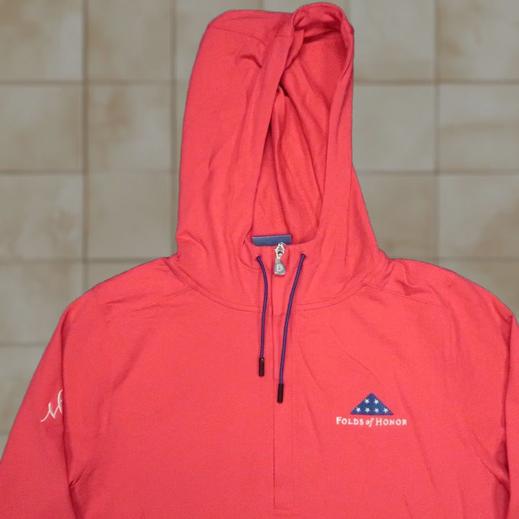 Vintage B Draddy Hoodie Mens Small Red Pullover Hooded Pockets 1/4 Zip NWT Sport Size US S / EU 44-46 / 1 - 1 Thumbnail
