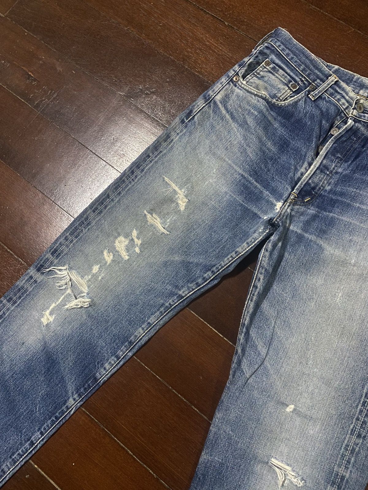 Levi's Vintage Redline Levi's Big E 503B LVC rework distressed Size US 32 / EU 48 - 5 Thumbnail