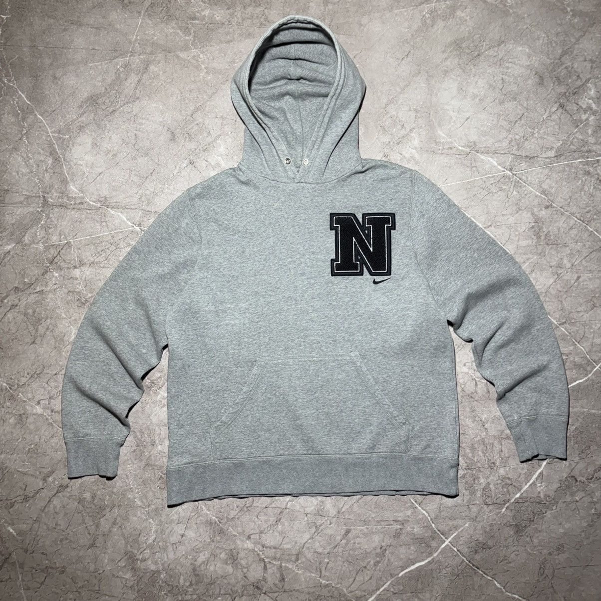 Nike Vintage Nike Baggy Hoodie Big Logo Swoosh L Size US L / EU 52-54 / 3 - 1 Thumbnail