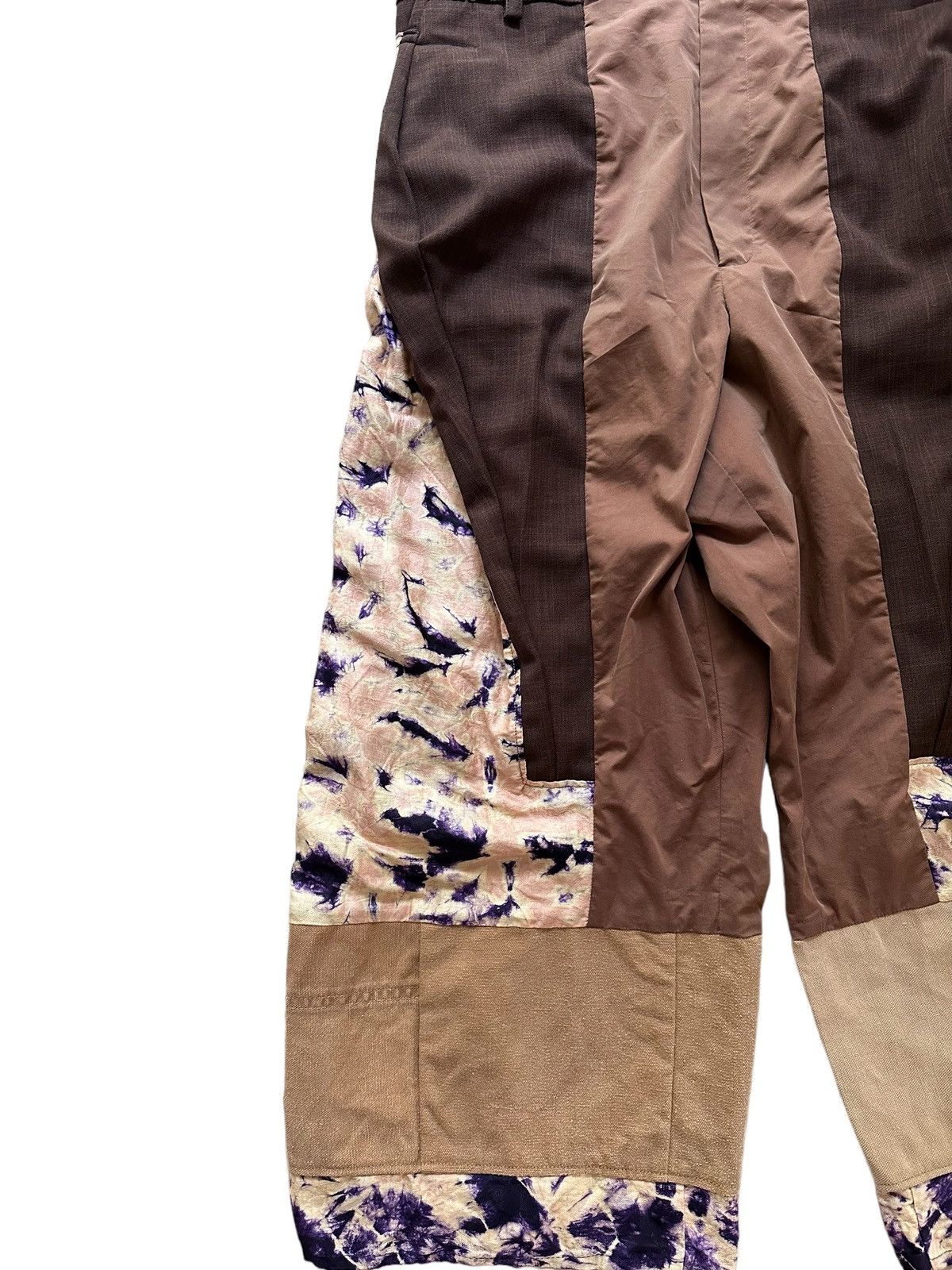 Japanese Brand remake tie dye mix cropped wide pants Size US 28 / EU 44 - 5 Thumbnail