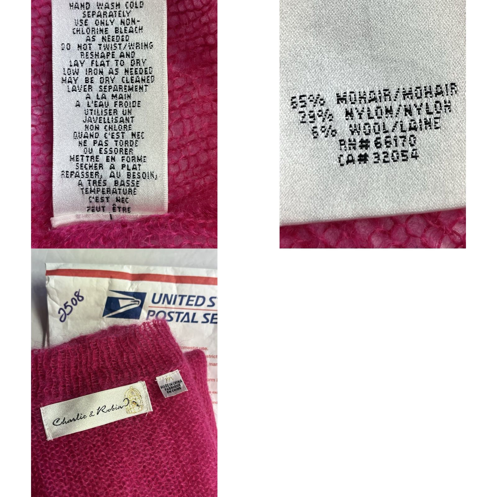 Anthropologie Anthropologie Charlie & Robin Blouse Shirt Women S-M Pink Mohair Knit Long Sleeve Lightweight Blouse Homе? Size S / US 4 / IT 40 - 8 Thumbnail